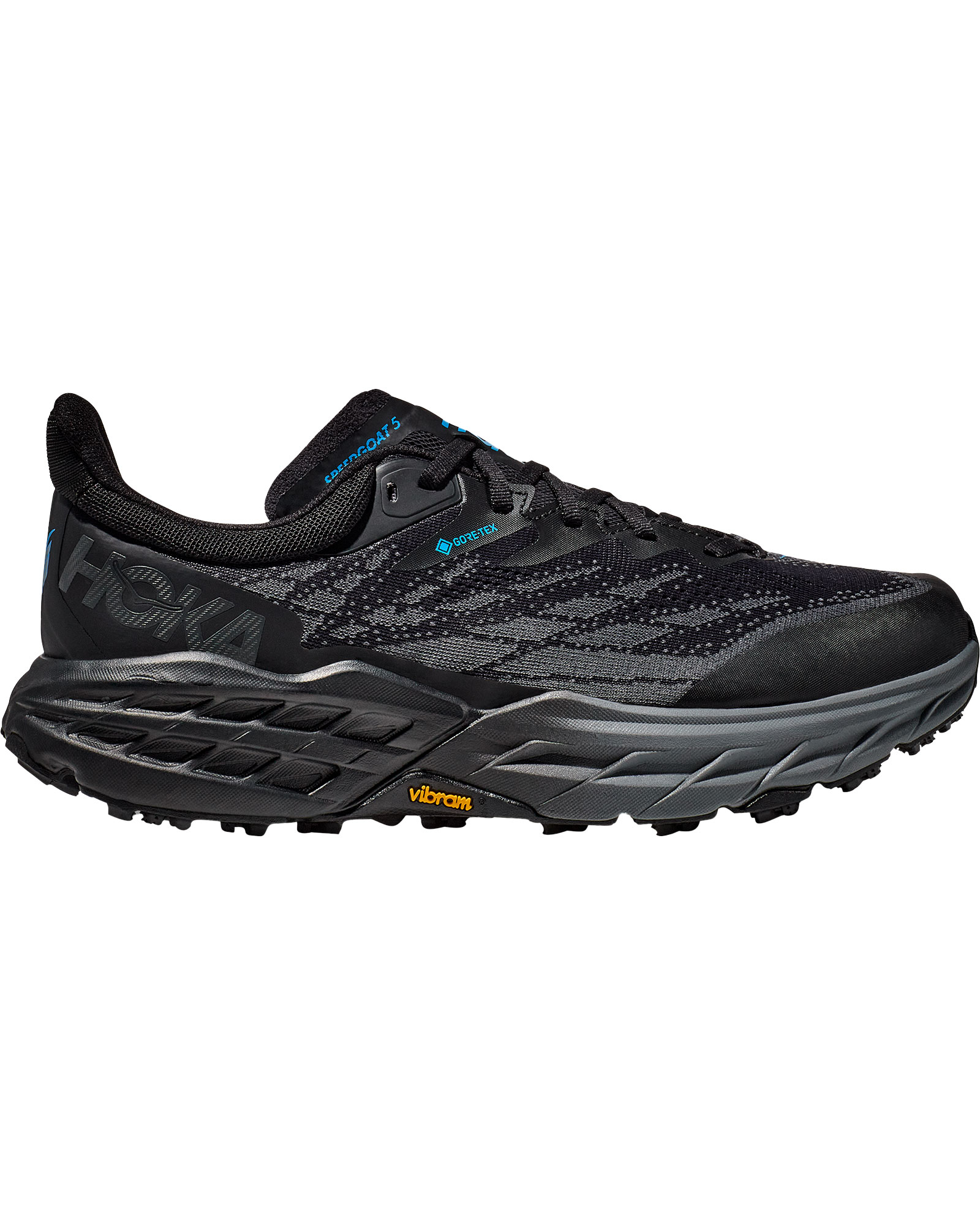 Hoka Speedgoat 5 GORE TEX Men’s Trail Shoes - Black/Black UK 8.5