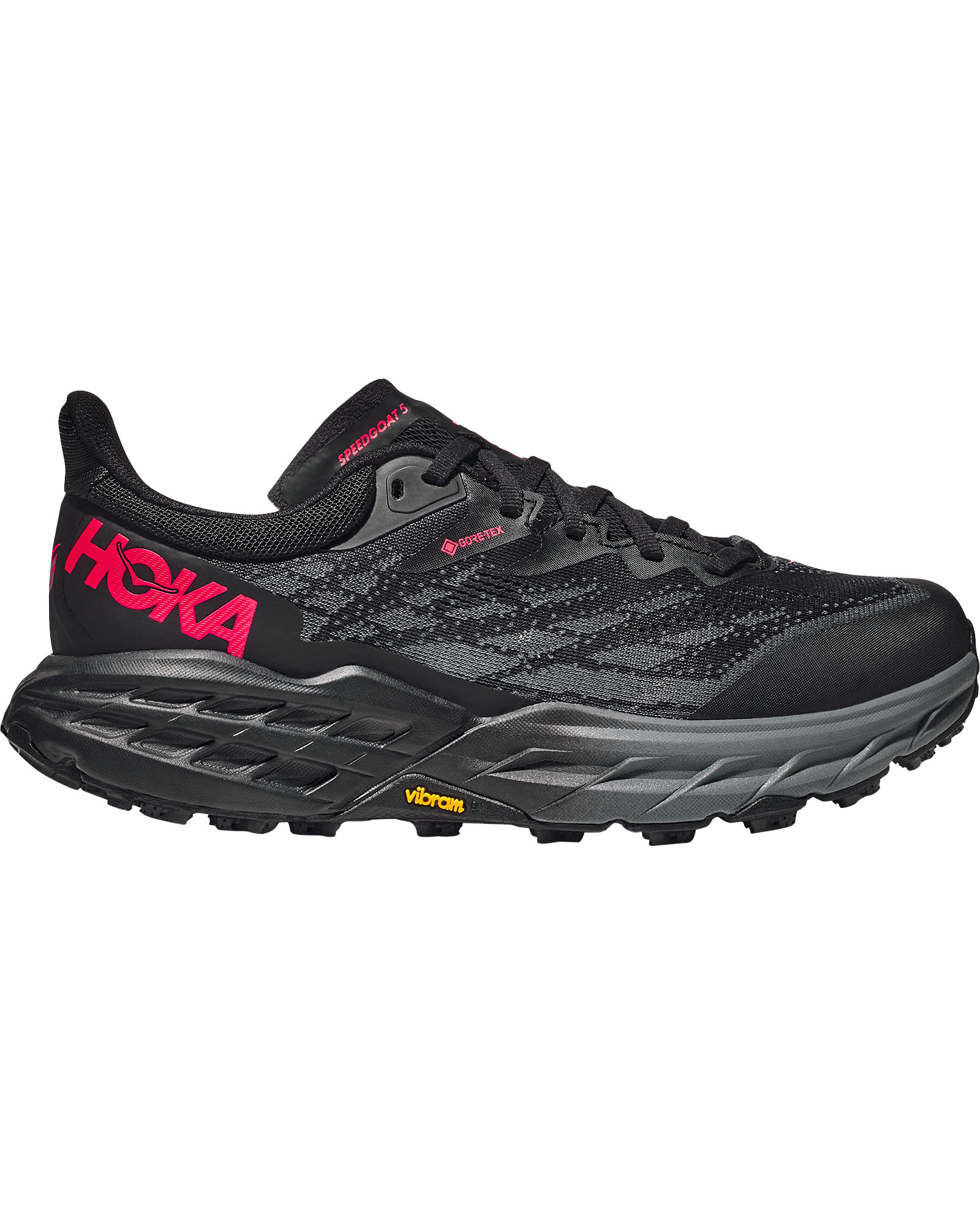 Hoka Speedgoat 5 GORE TEX Women’s Trail Shoes - Black/Black UK 4.5