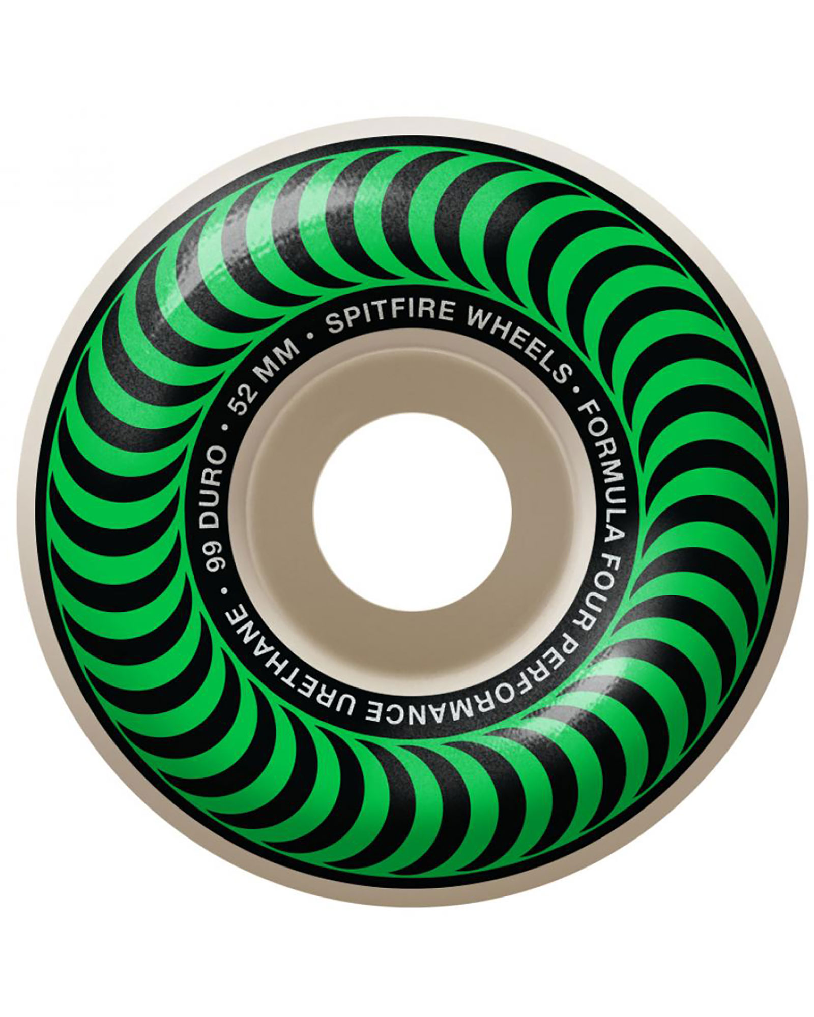 Spitfire Formula Four Classics Green 99a 52mm Skateboard Wheels