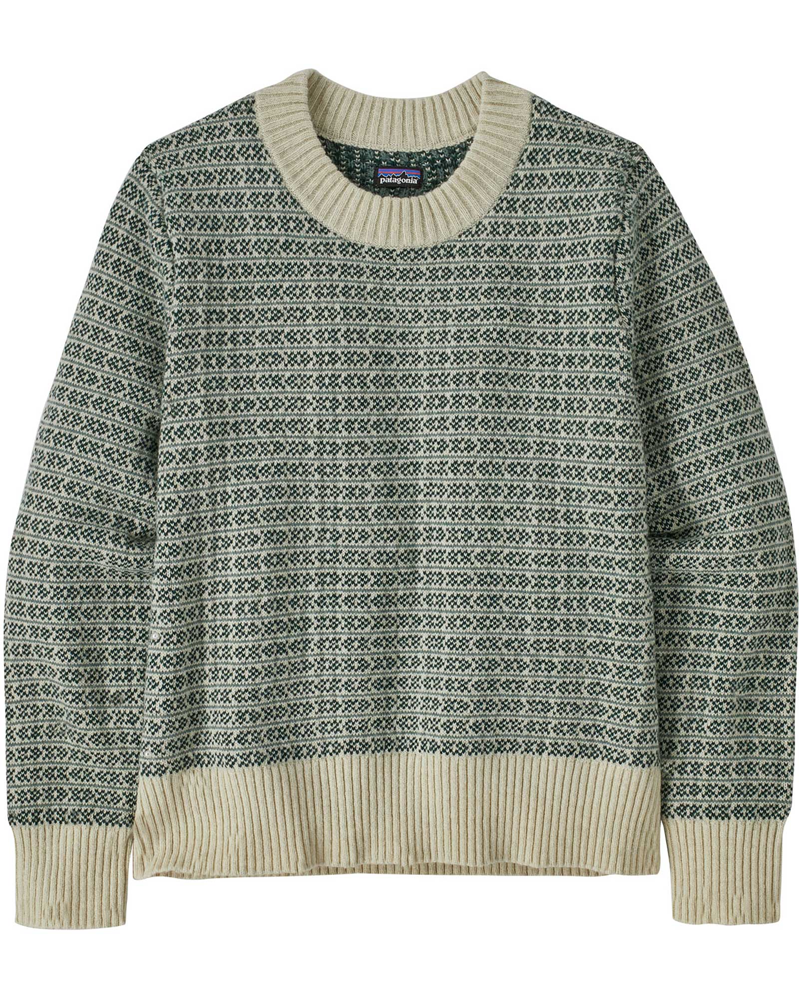 Patagonia Recycled Wool  Crewneck Sweater - Natural/Sapling S