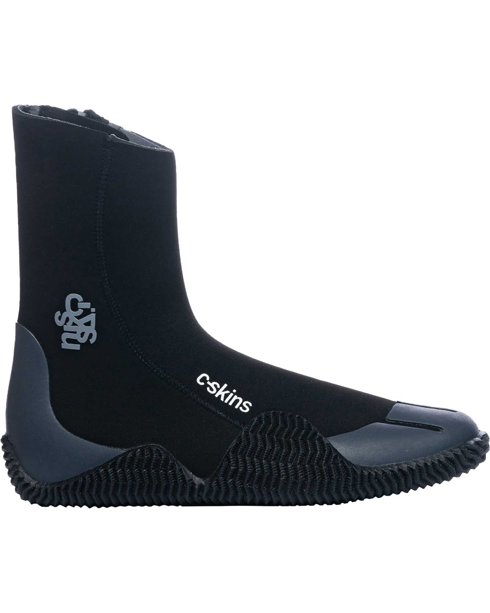 C Skins Legend 5mm Zipped Boots - Black/Charcoal UK 5