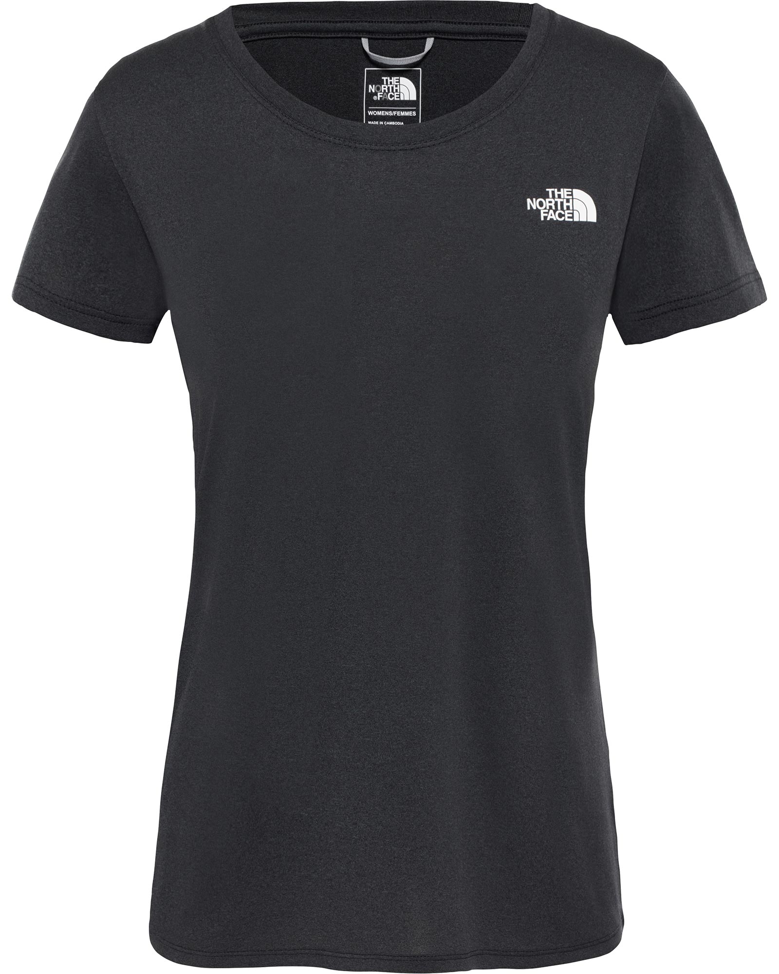 The North Face Reaxion Amp Women’s Crew T Shirt - TNF Black Heather L
