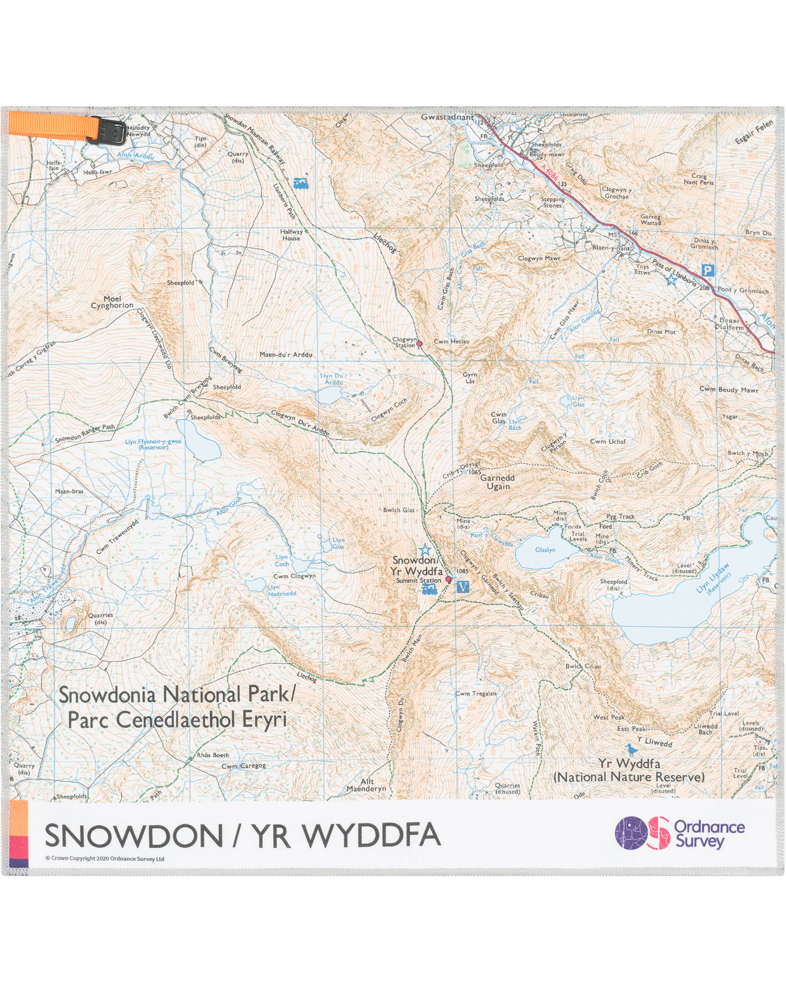 Ordnance Survey Large Microfibre Towel - Snowdonia