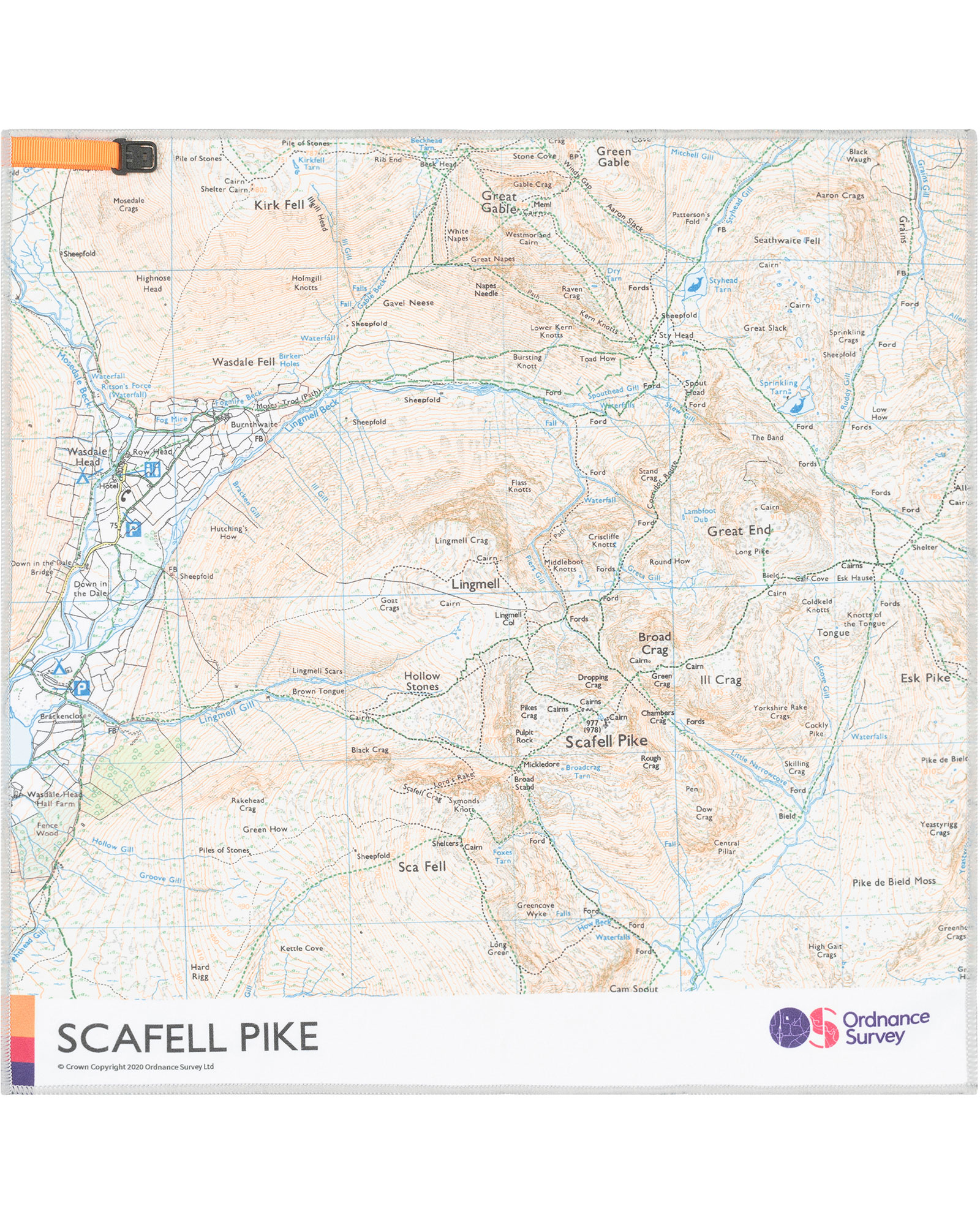 Ordnance Survey Large Microfibre Towel - Scafell Pike