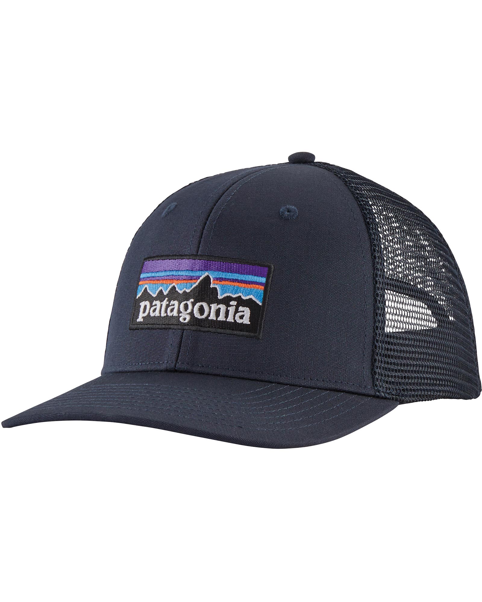 Patagonia P 6 Logo Trucker Hat - Navy Blue