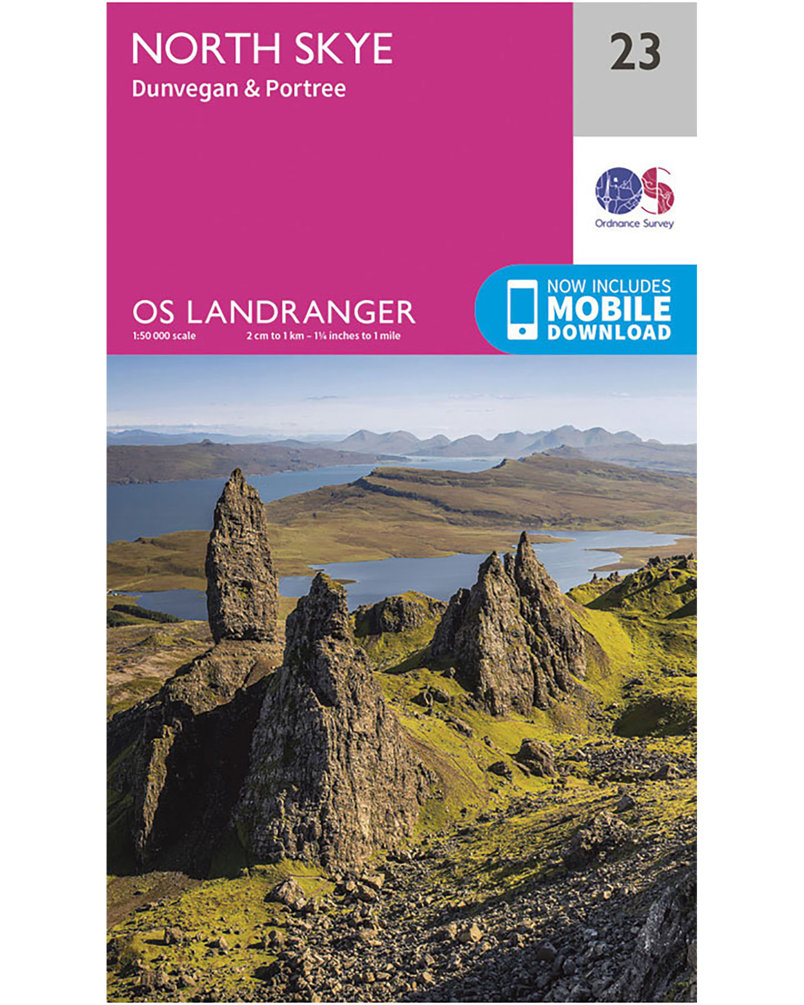 Ordnance Survey North Skye, Dunvegan & Portree   Landranger 23 Map