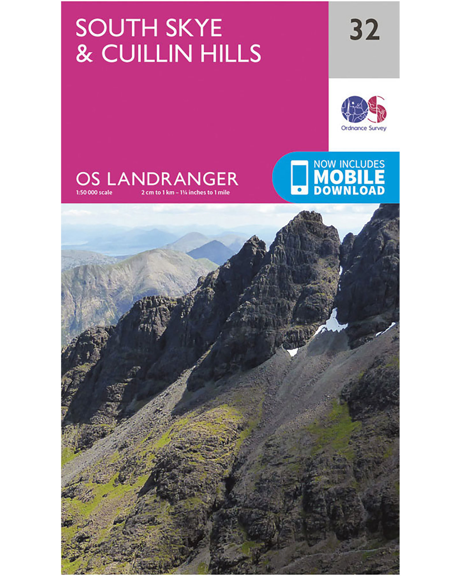 Ordnance Survey South Skye & Cuillin Hills   Landranger 32 Map