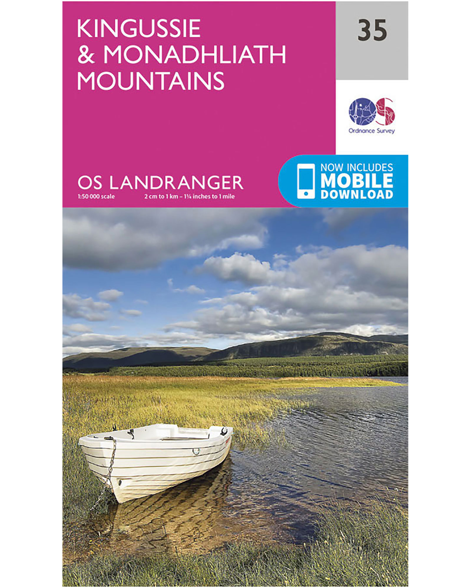 Ordnance Survey Kingussie & Monadhliath Mountains   Landranger 35 Map