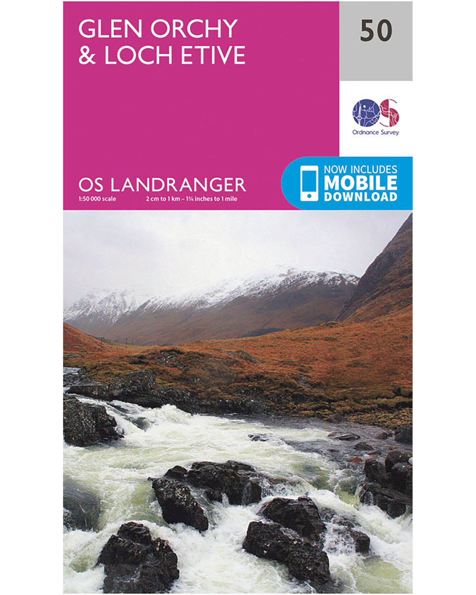 Ordnance Survey Glen Orchy & Loch Etive   Landranger 50 Map