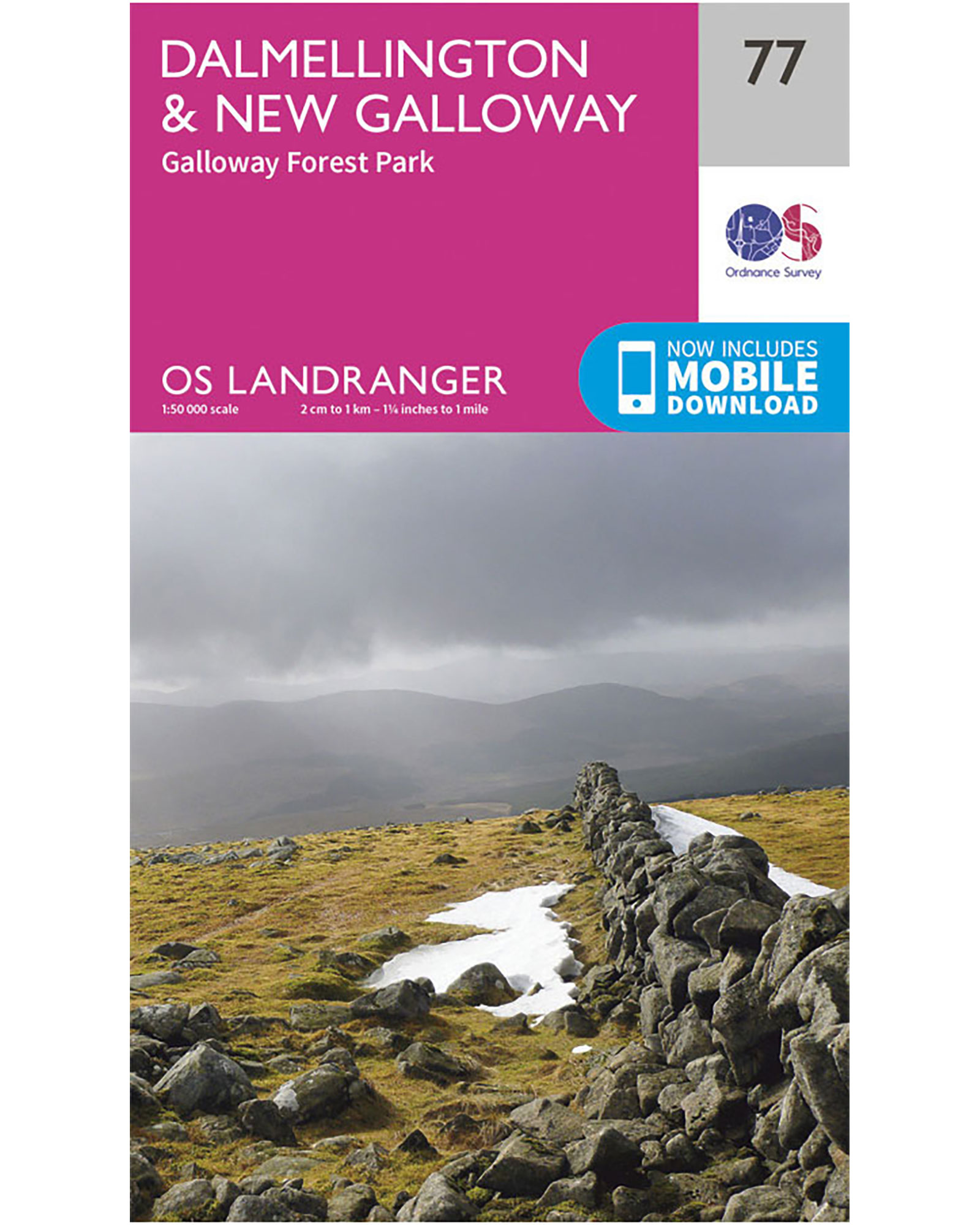 Ordnance Survey Dalmellington, New Galloway & Galloway Forest Park   Landranger 77 Map