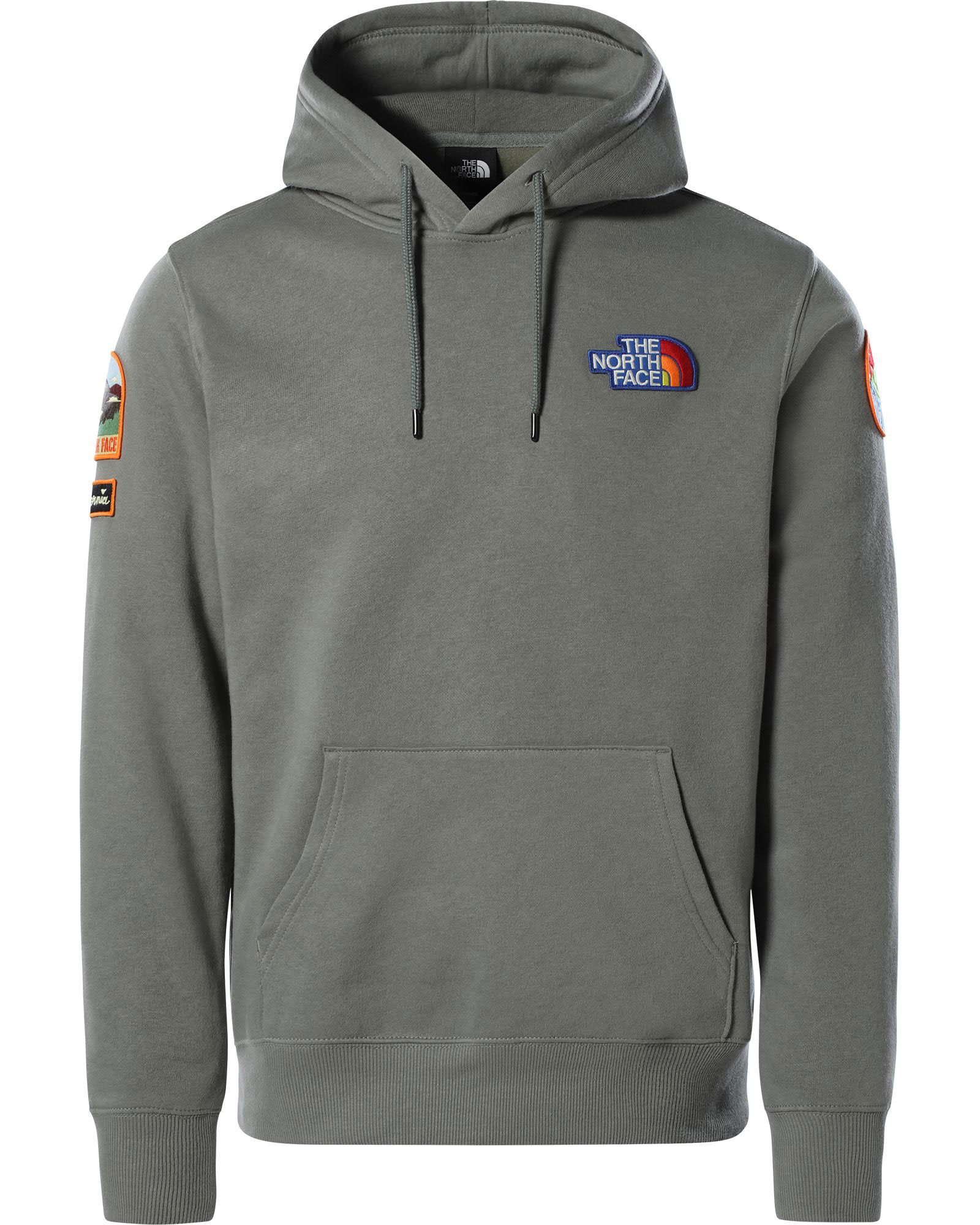 the north face patch pullover hoodie