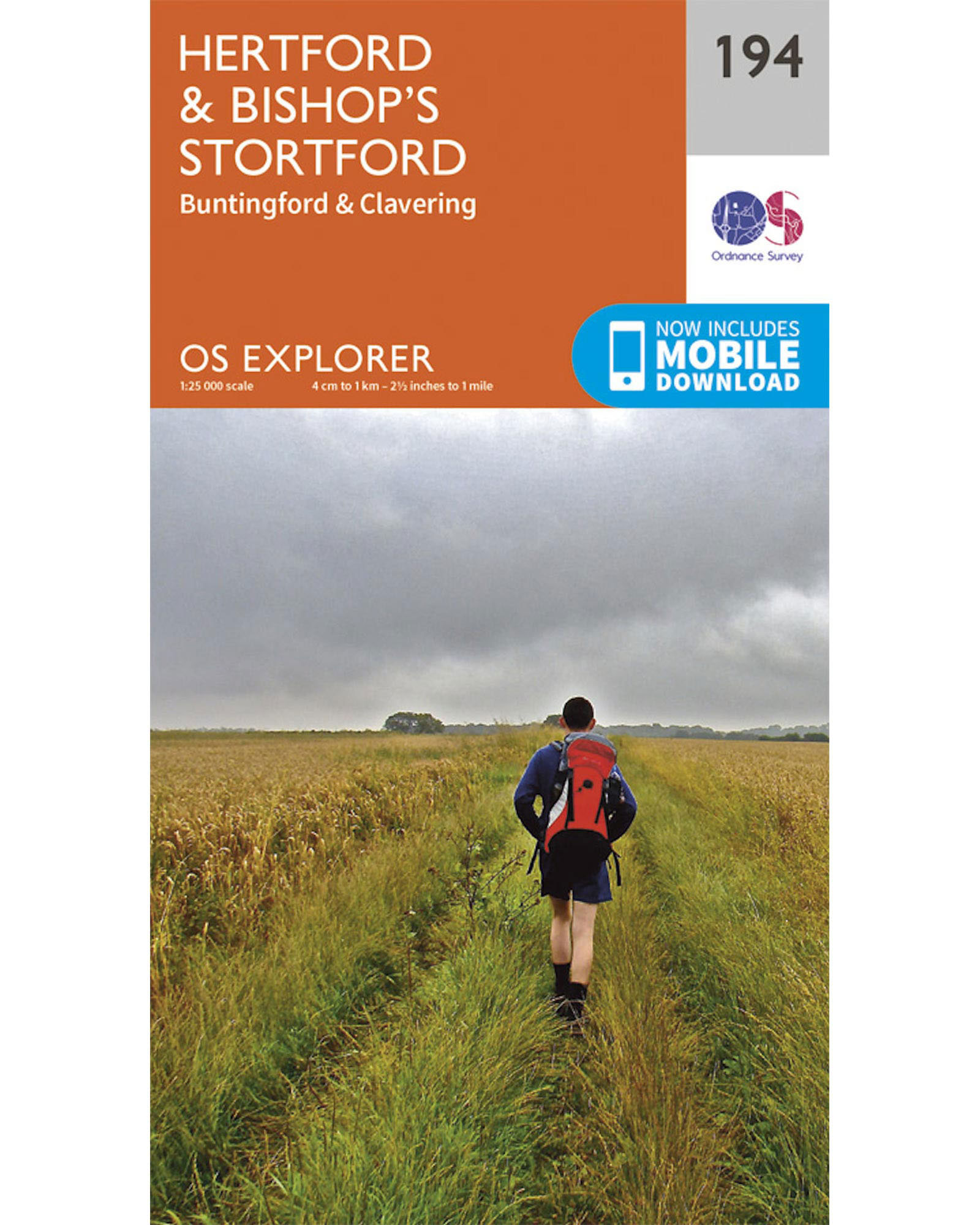 Ordnance Survey Hertford & Bishop’s Stortford   OS Explorer 194 Map