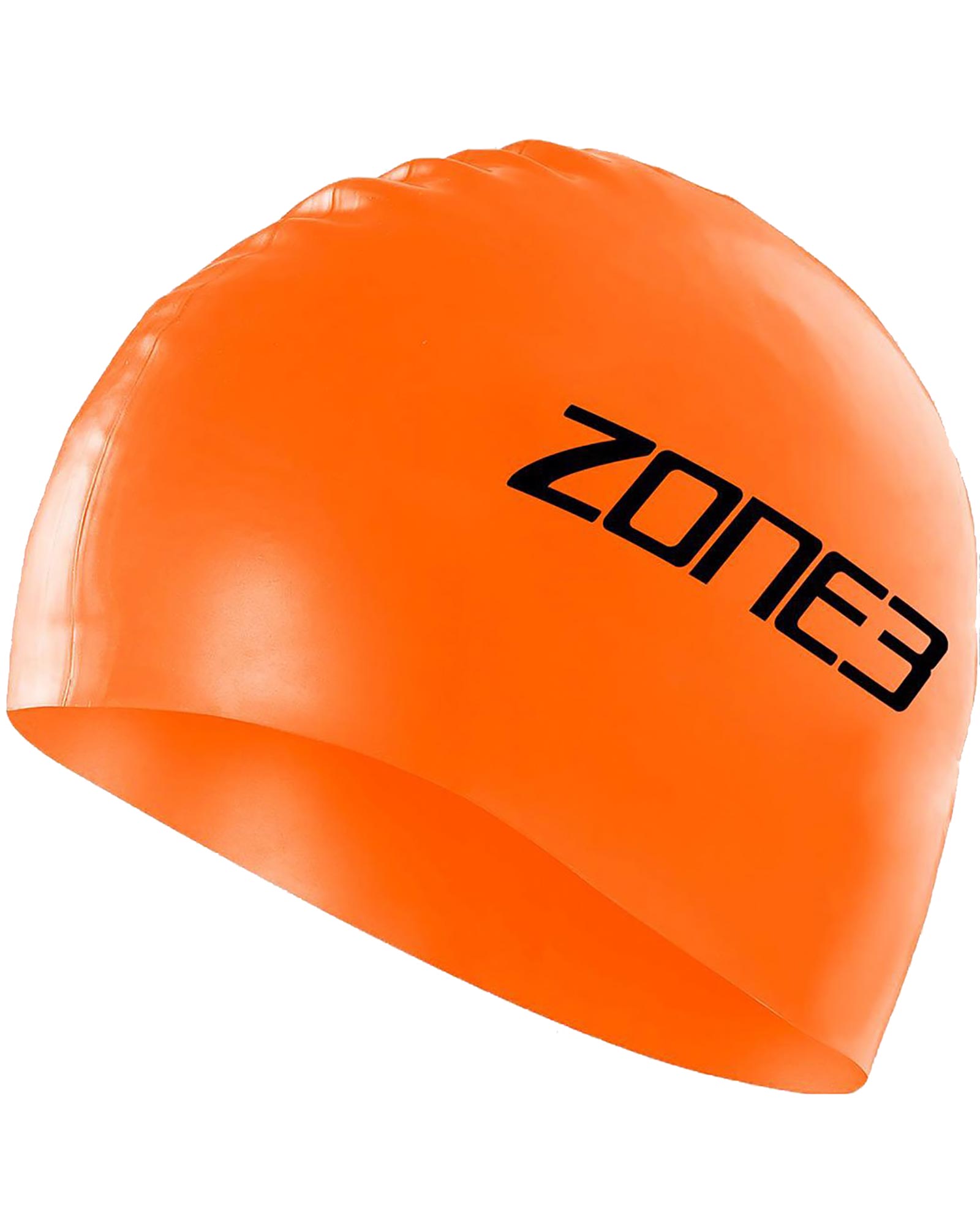 Zone3 Silicone Swim Cap - Hi Vis Orange