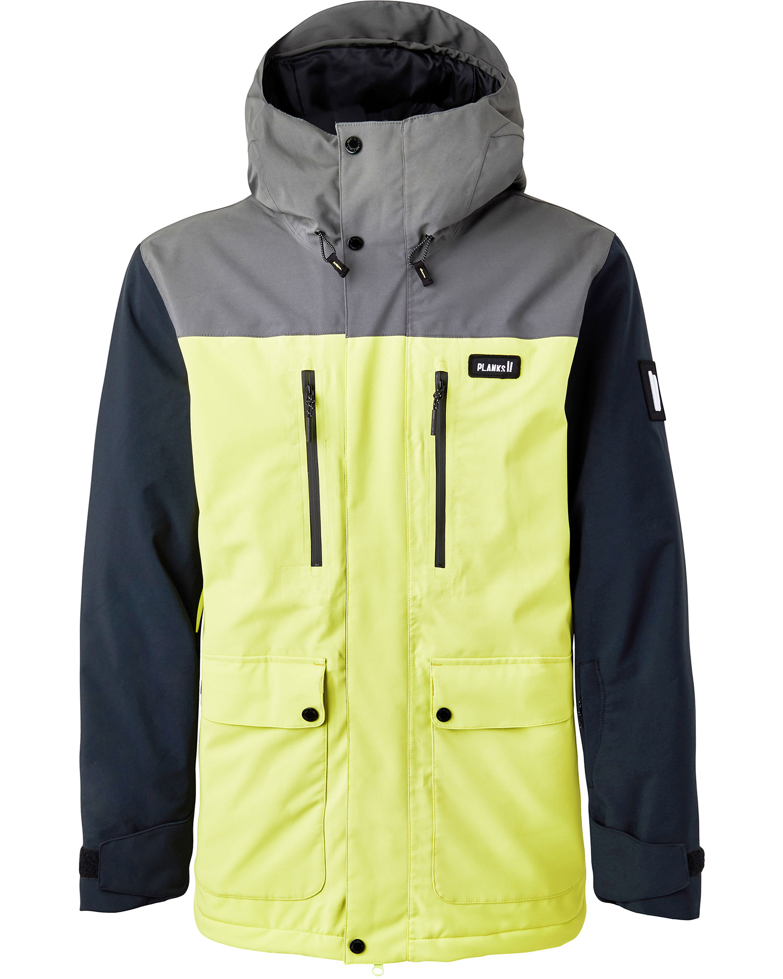 Planks Good Times Men’s Insulated Jacket - Fluro Lime M