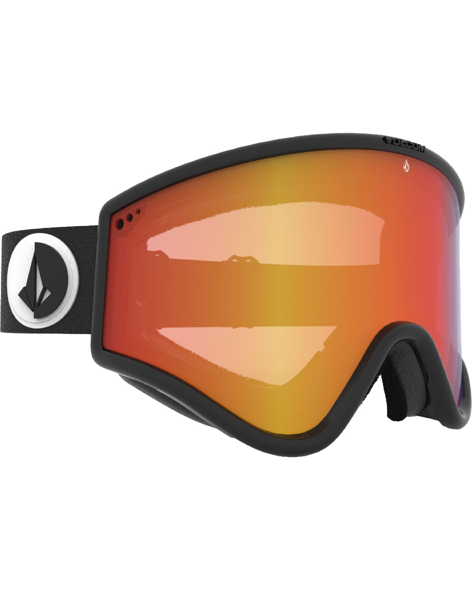 Volcom Gloss Black / Red Chrome Goggles 0