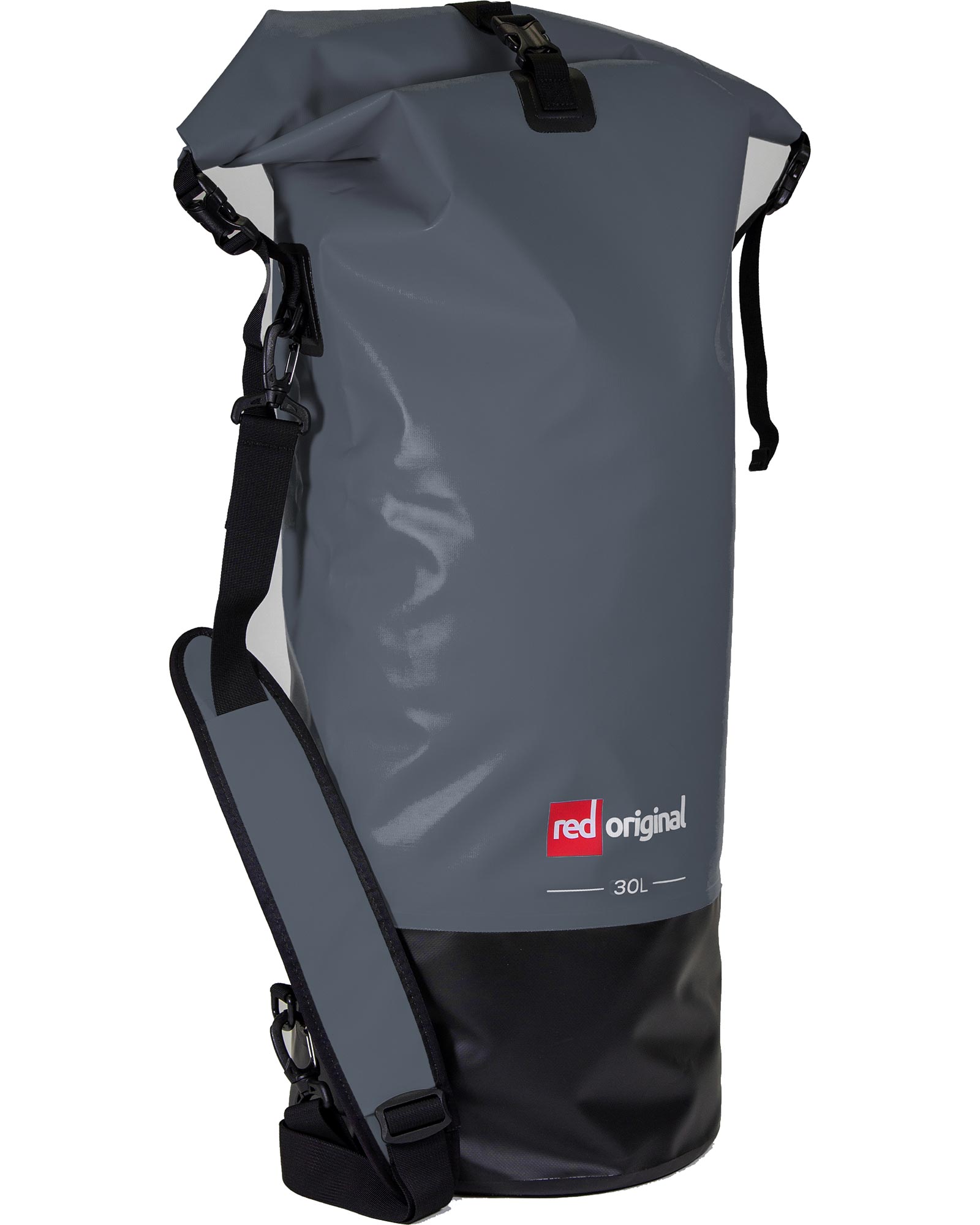 Red Waterproof Roll Top Dry Bag 30L - Grey