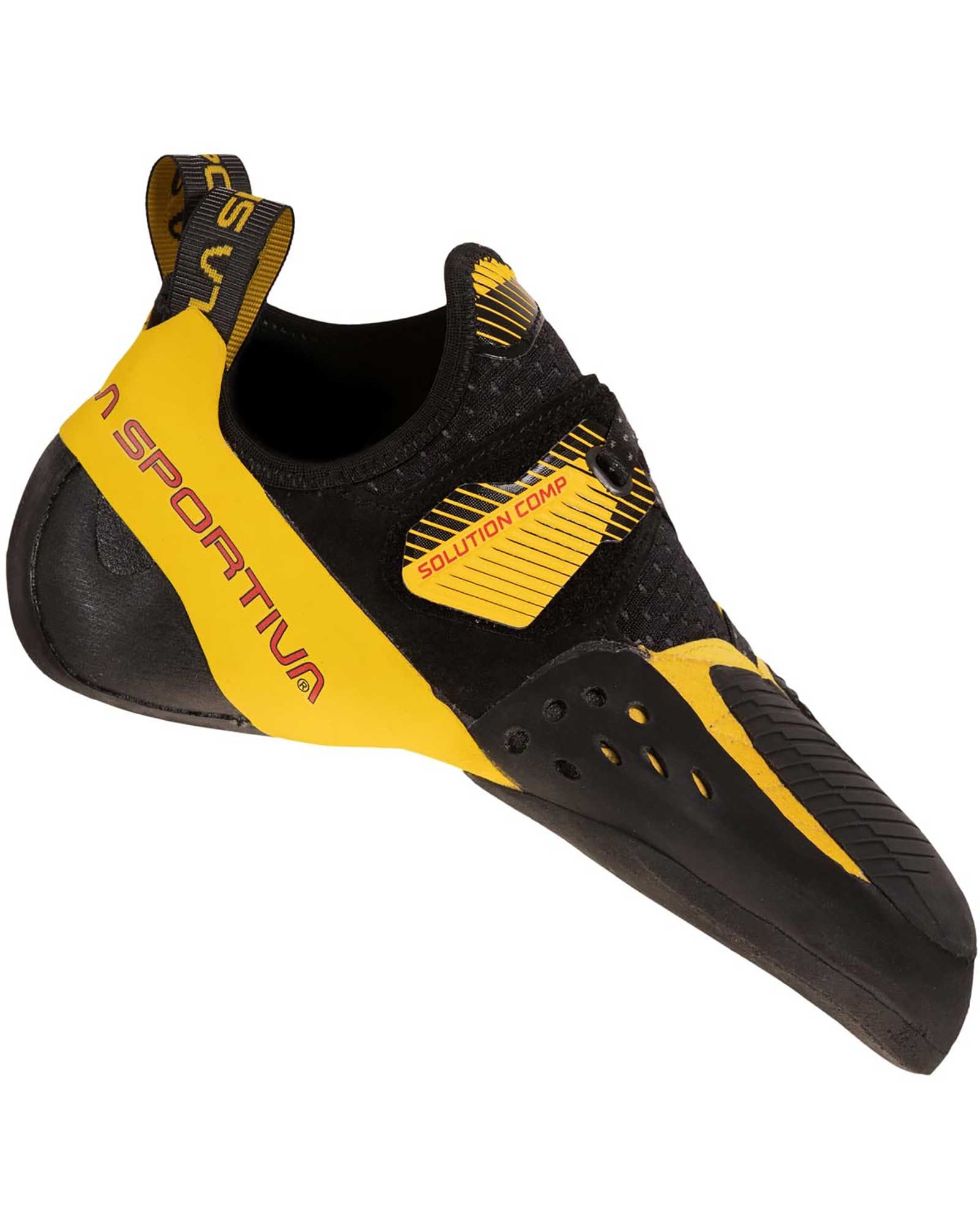 La Sportiva Solution Comp Men’s Shoes - Black/Yellow EU 44
