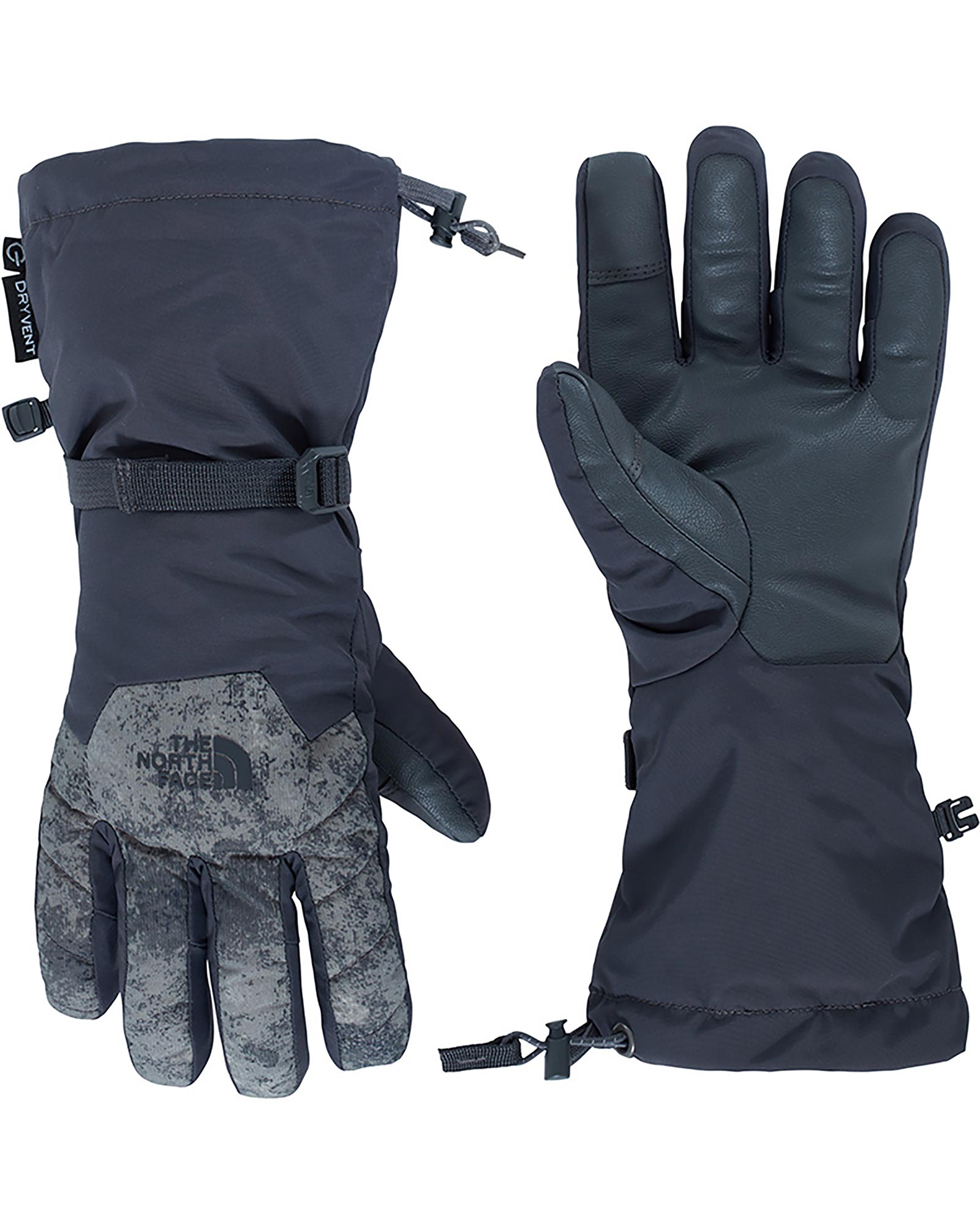 The North Face Revelstoke Etip DryVent Women’s Gloves - Asphalt Grey/Peat Grey XS