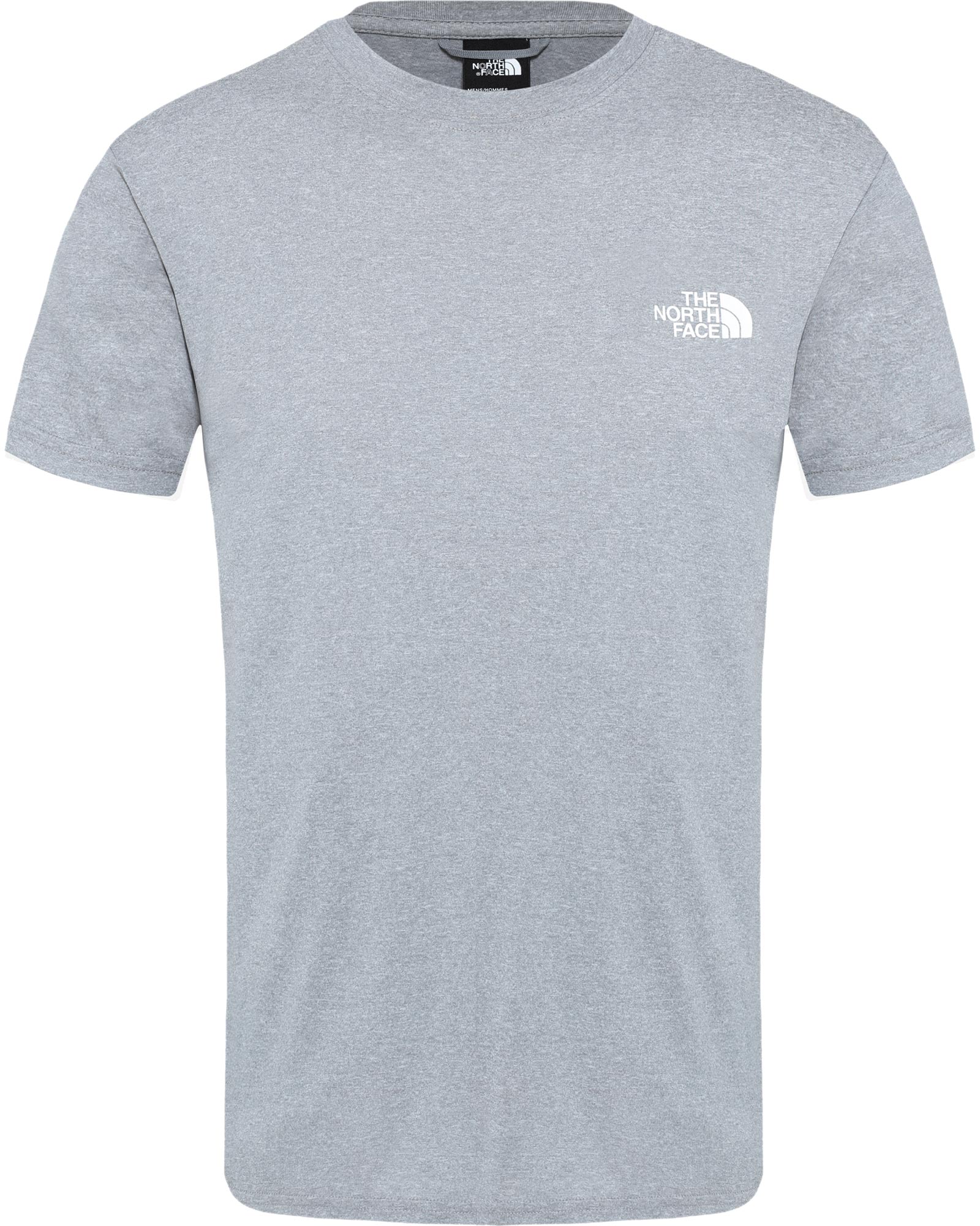 The North Face Reaxion Red Box Men’s T Shirt - Mid Grey Heather M