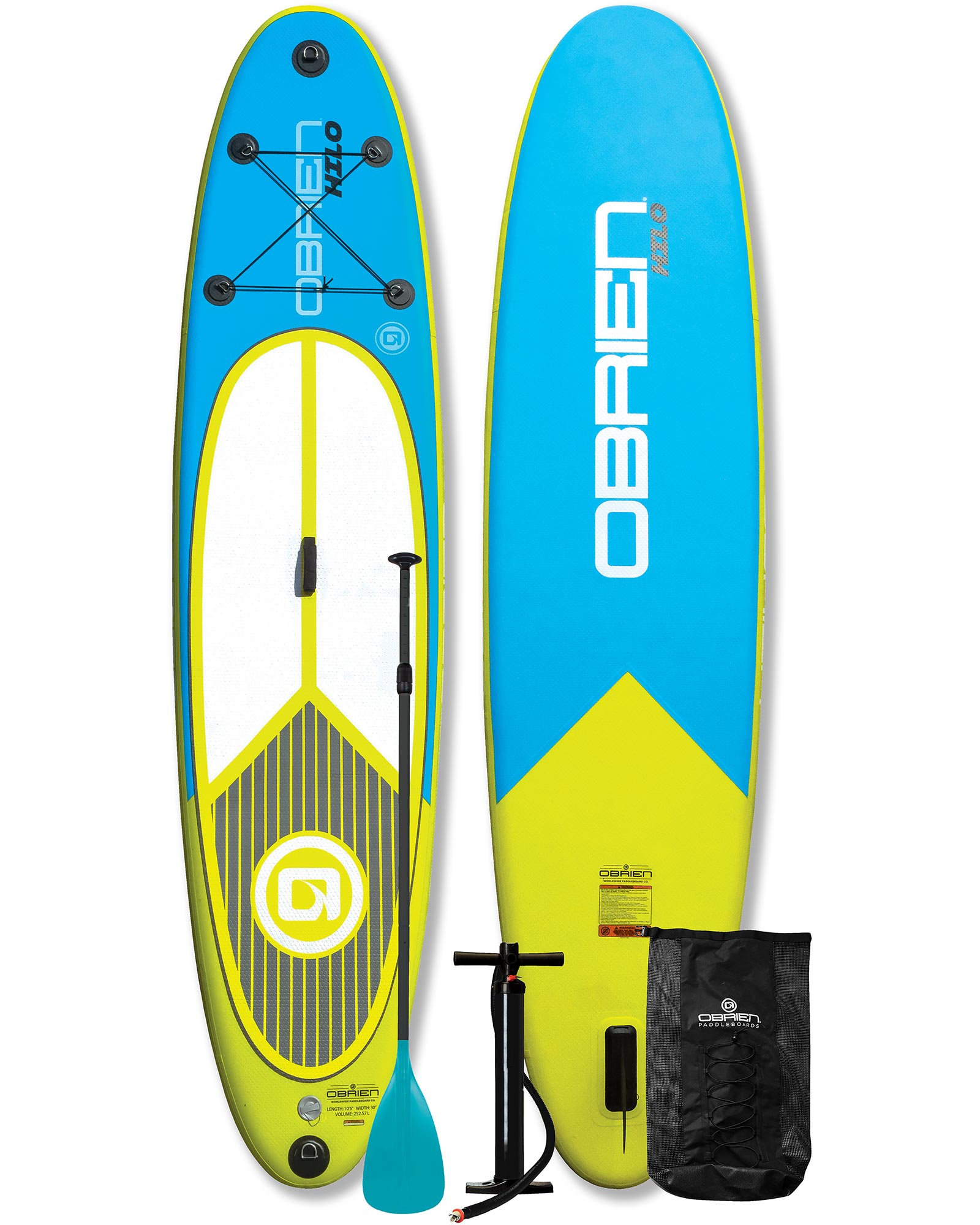 O'BRIEN Hilo 10'6 Inflatable Stand-Up Paddleboard Package