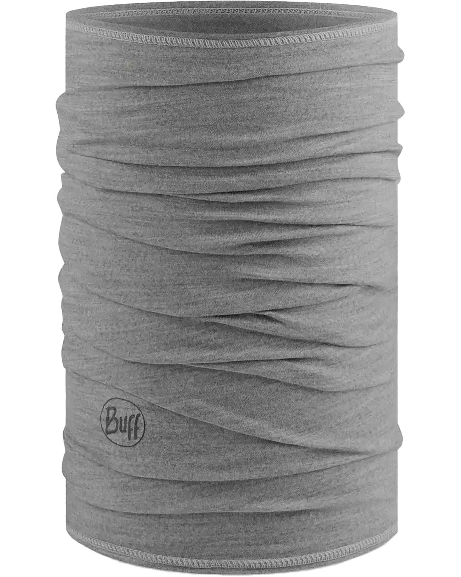 Buff Merino Wool 125 Lightweight Neck Warmer   Solid Light Grey - Solid Light Grey