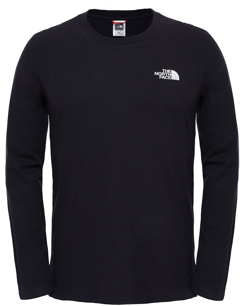 The North Face Easy Men’s Long Sleeve T Shirt - TNF Black-Zinc Grey XL