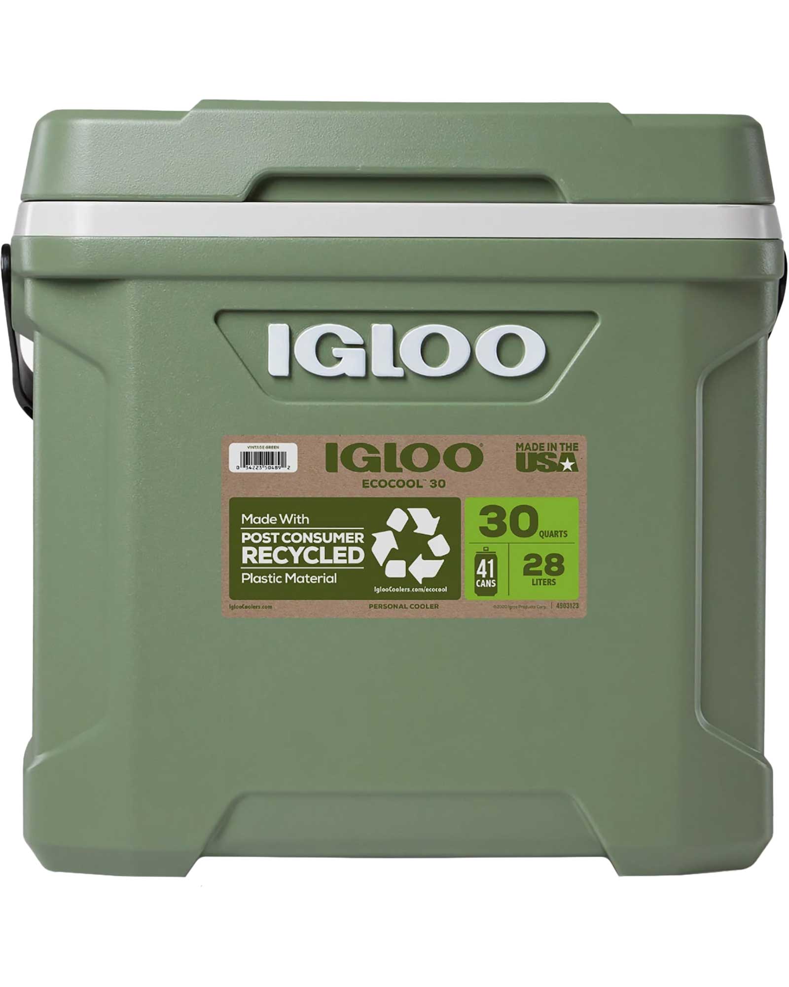Igloo ECOCOOL Latitude 30 Qt Cooler - Vintage Green