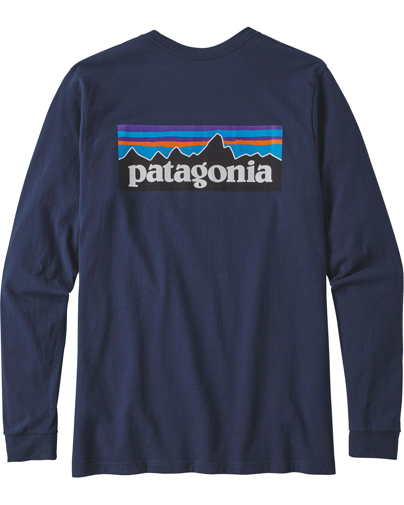 Patagonia P6 Logo Men’s Long Sleeve Responsibili Tee - Classic Navy XL