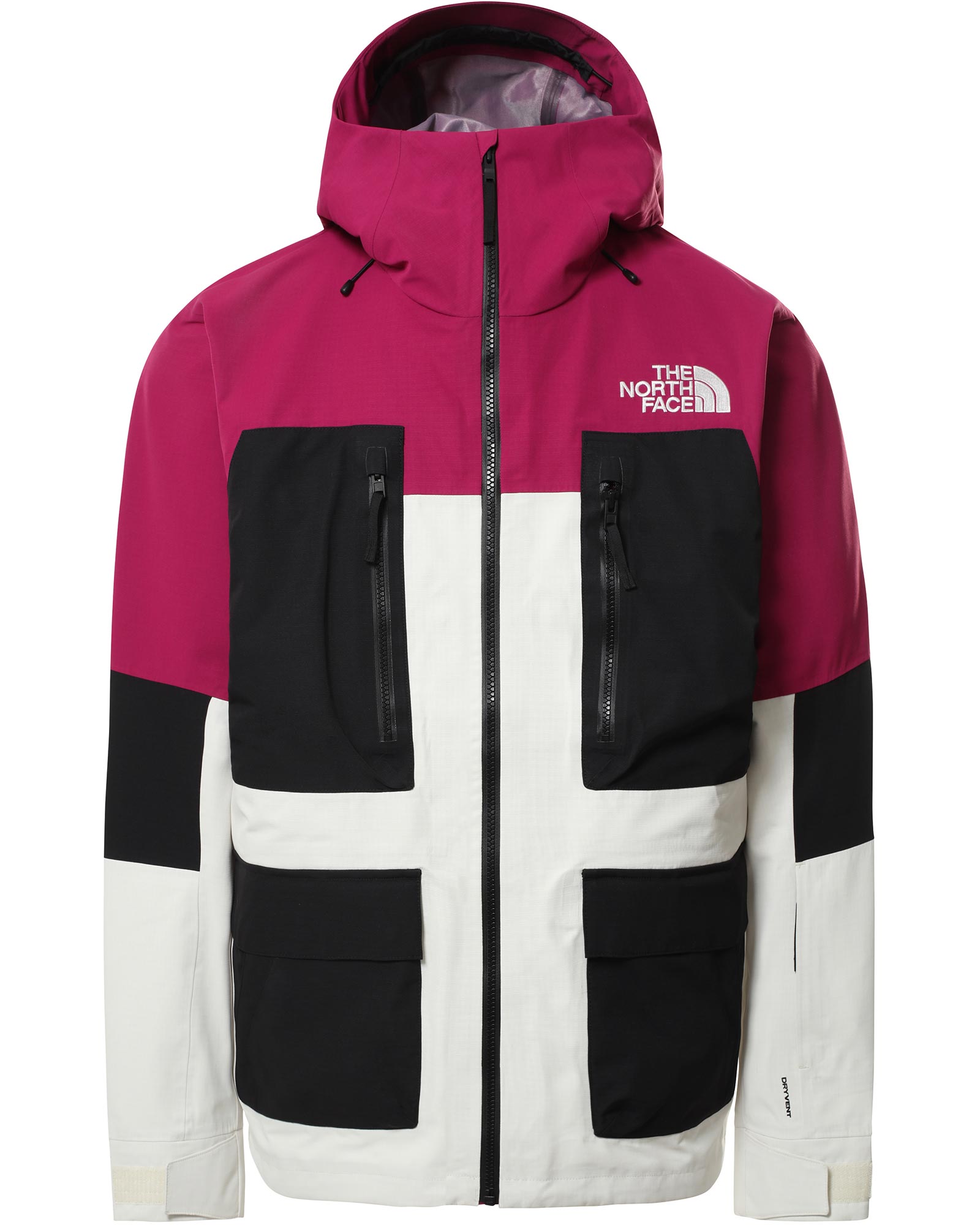 The North Face Dragline Men’s Jacket - Roxbury Pink/Gardenia White/TNF Black S