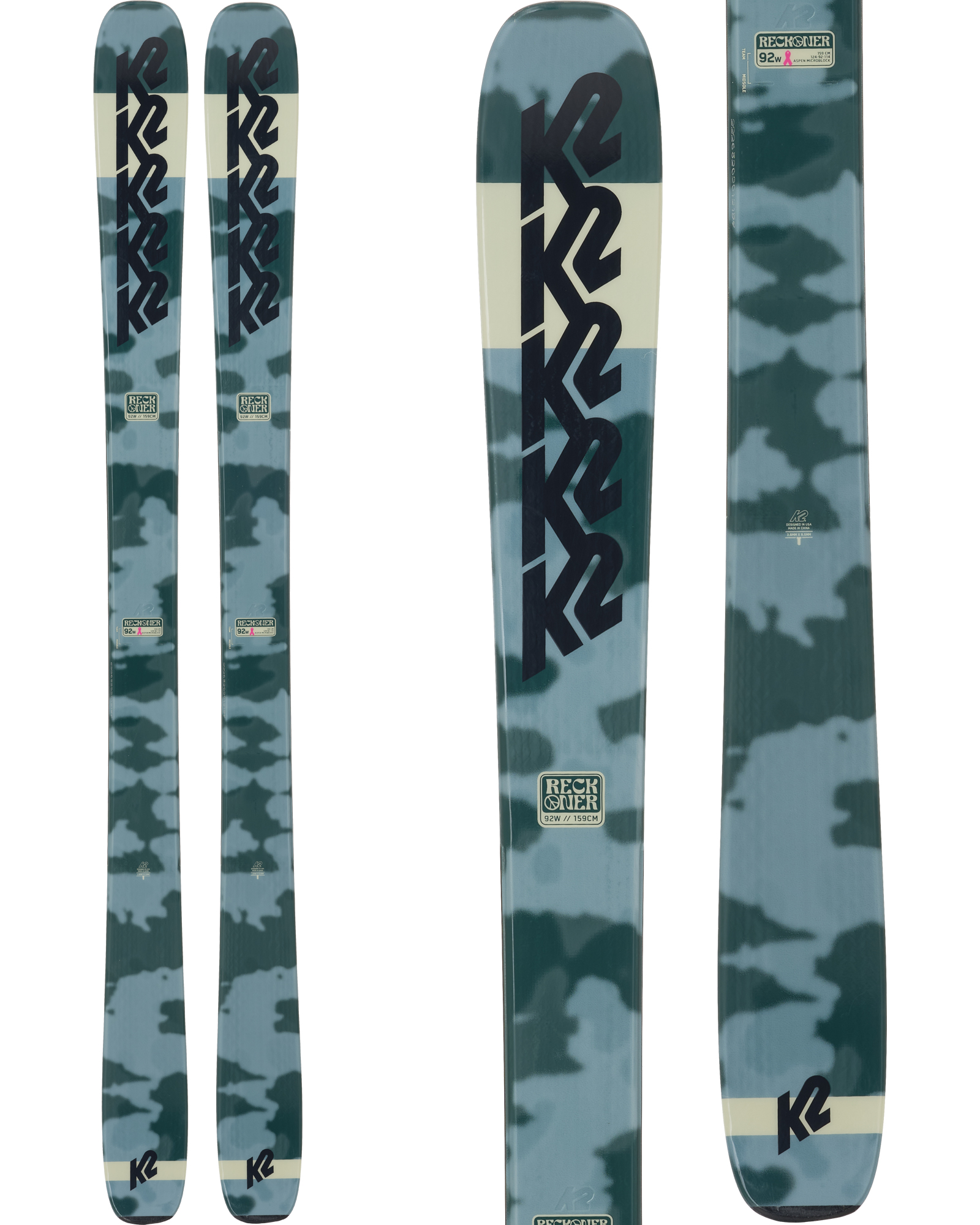 K2 Reckoner 92 W Women's Skis 2024 0