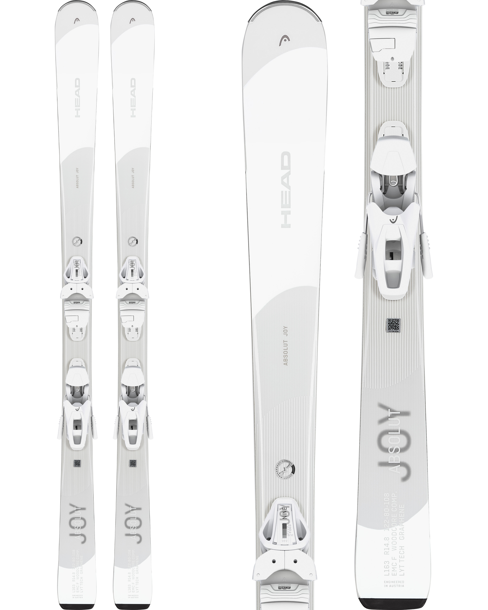 Head Absolut Joy SLR Joy Pro Women’s Skis + Joy 9 GW SLR Bindings 2024 163cm