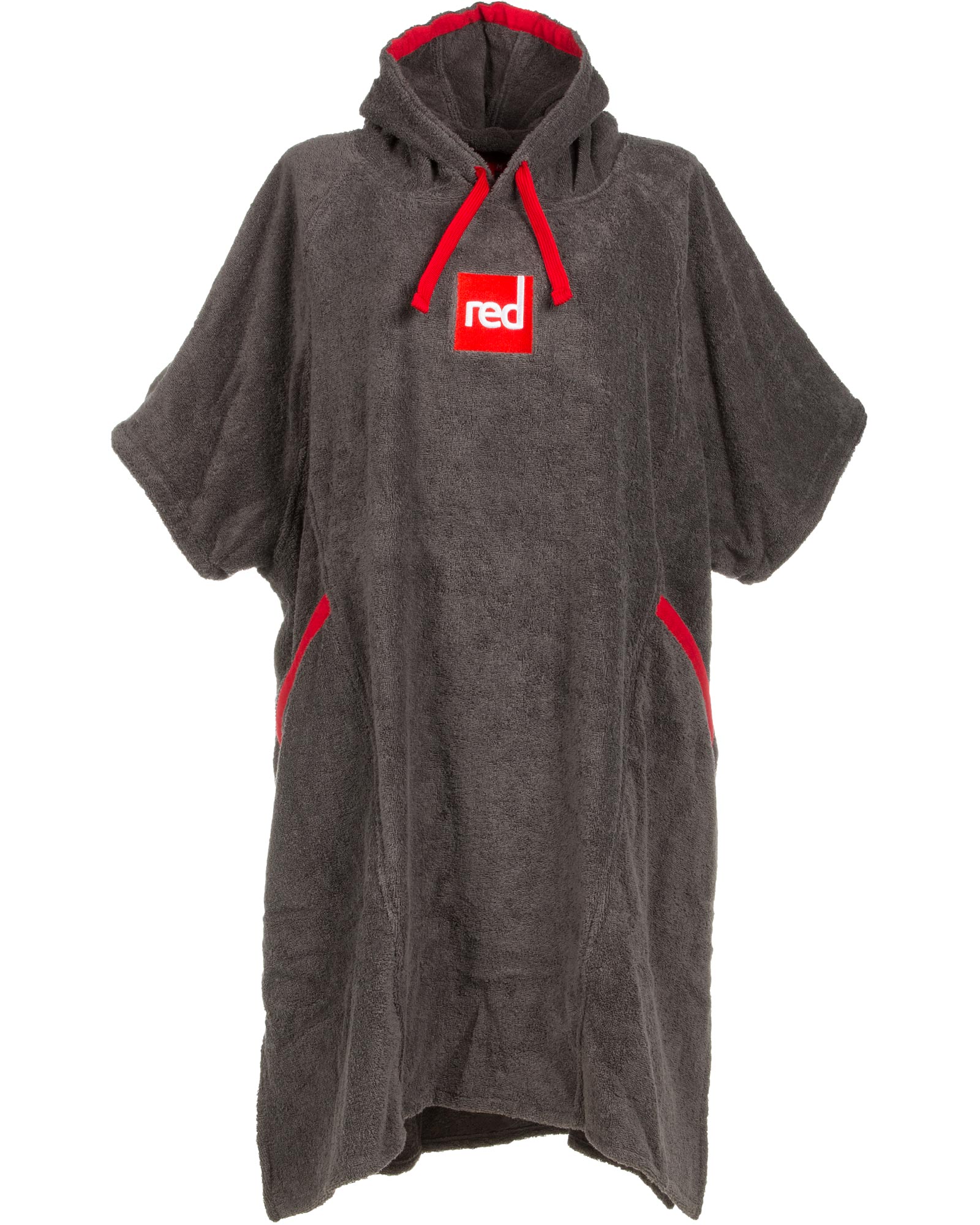 Red Kids’ Deluxe Towelling Changing Robe - Grey