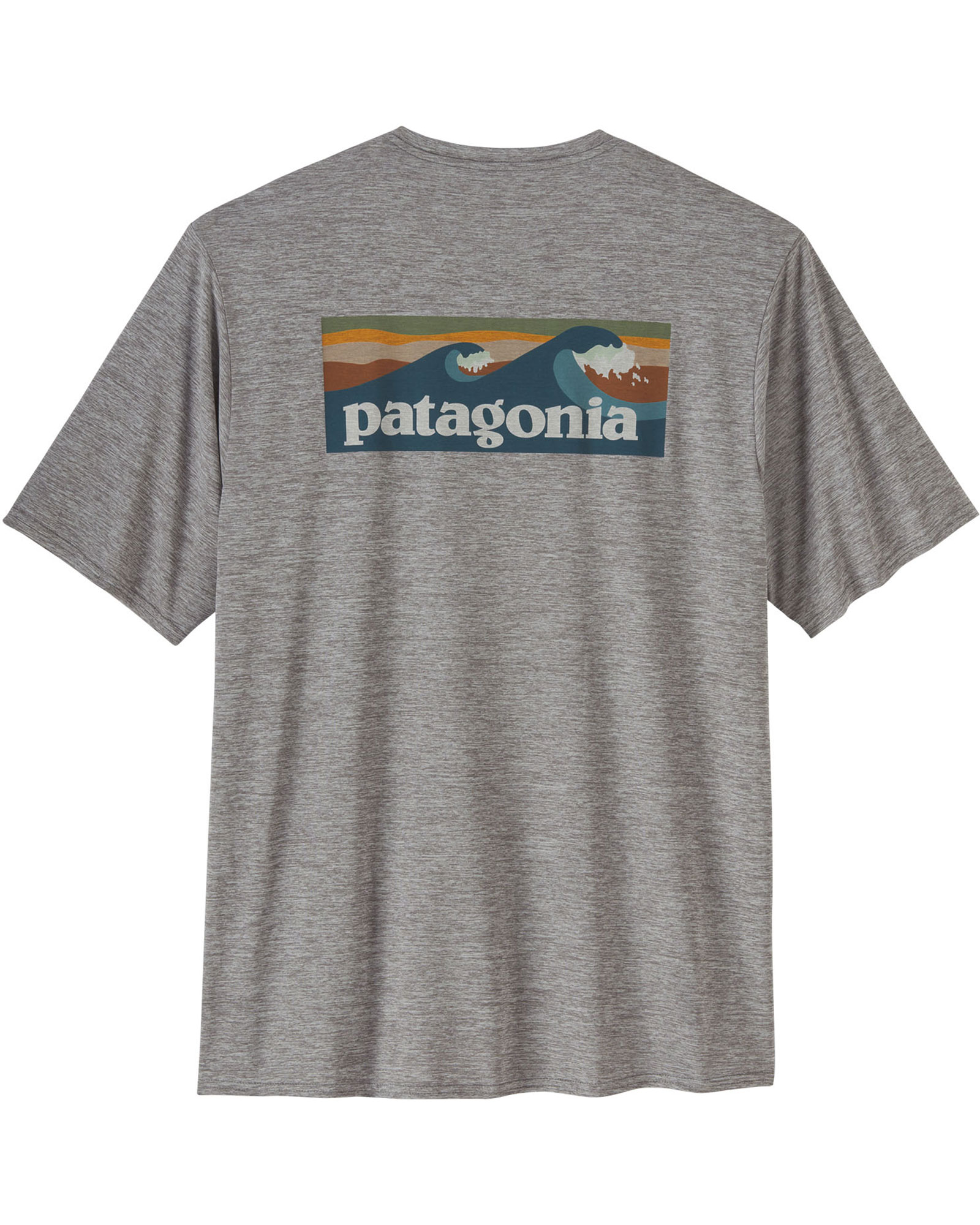 Patagonia Cap Cool Daily Graphic Men’s Tee - Feather Grey/ Abalone Waters Logo M
