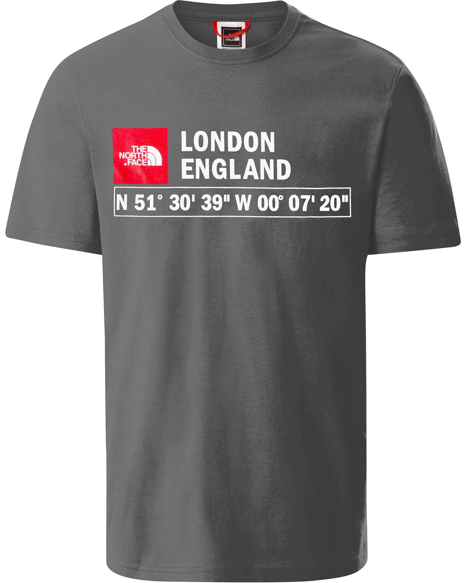The North Face GPS Logo London Men’s Tee - TNF Medium Grey XL