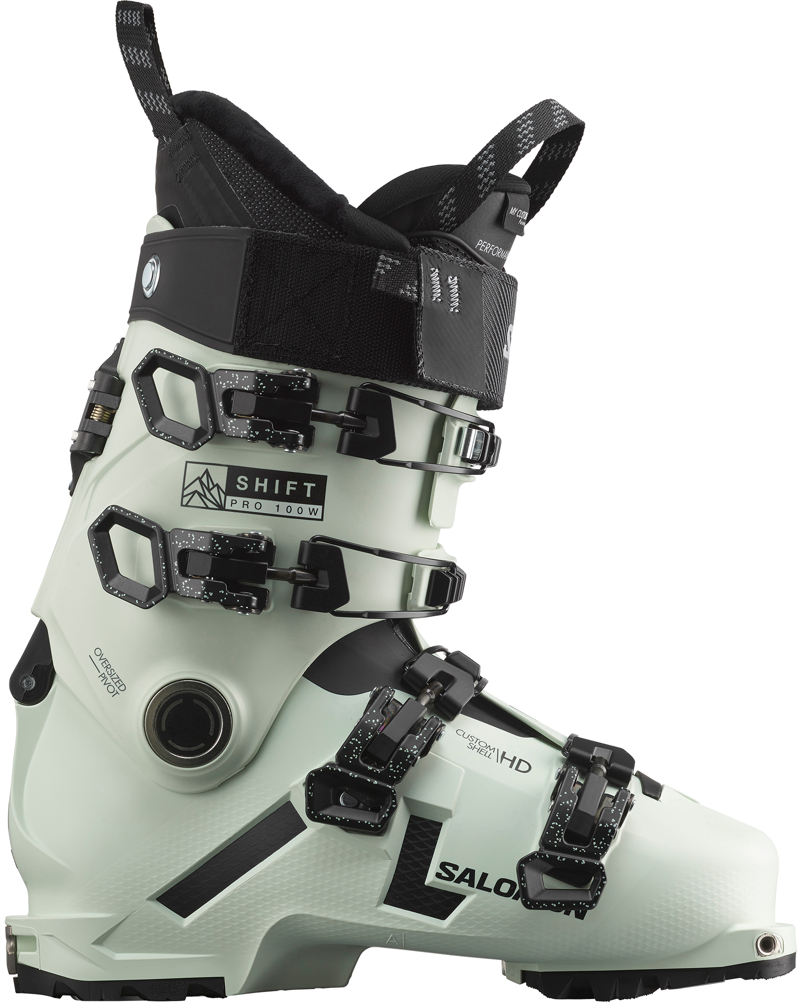 Salomon Shift Pro 100 W AT GW Women’s Ski Boots 2024 - white moss/black/white MP 23.5