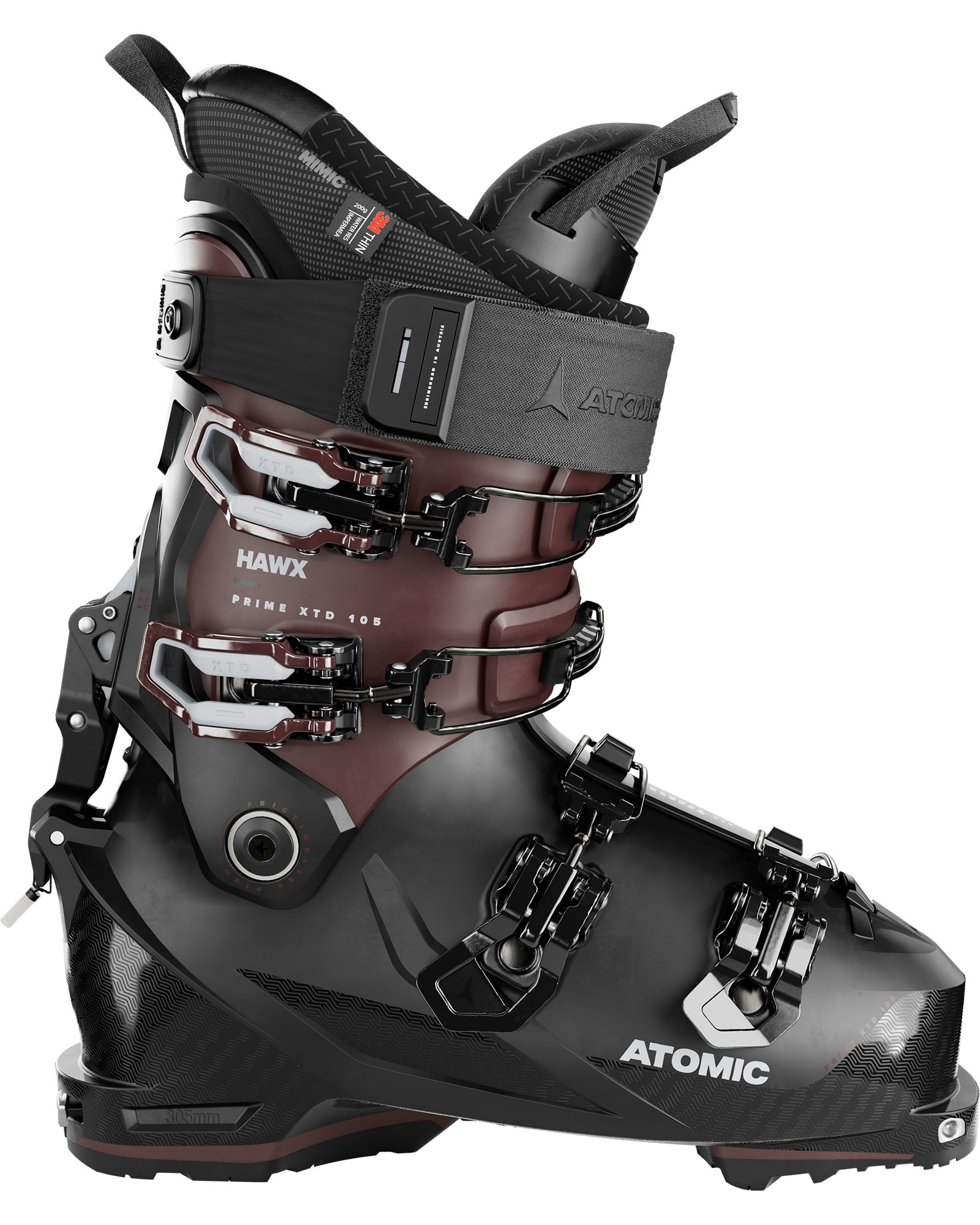 Atomic Hawx Prime XTD 105 W GW Women’s Ski Boots 2024 - black/rust/ivory MP 24.0