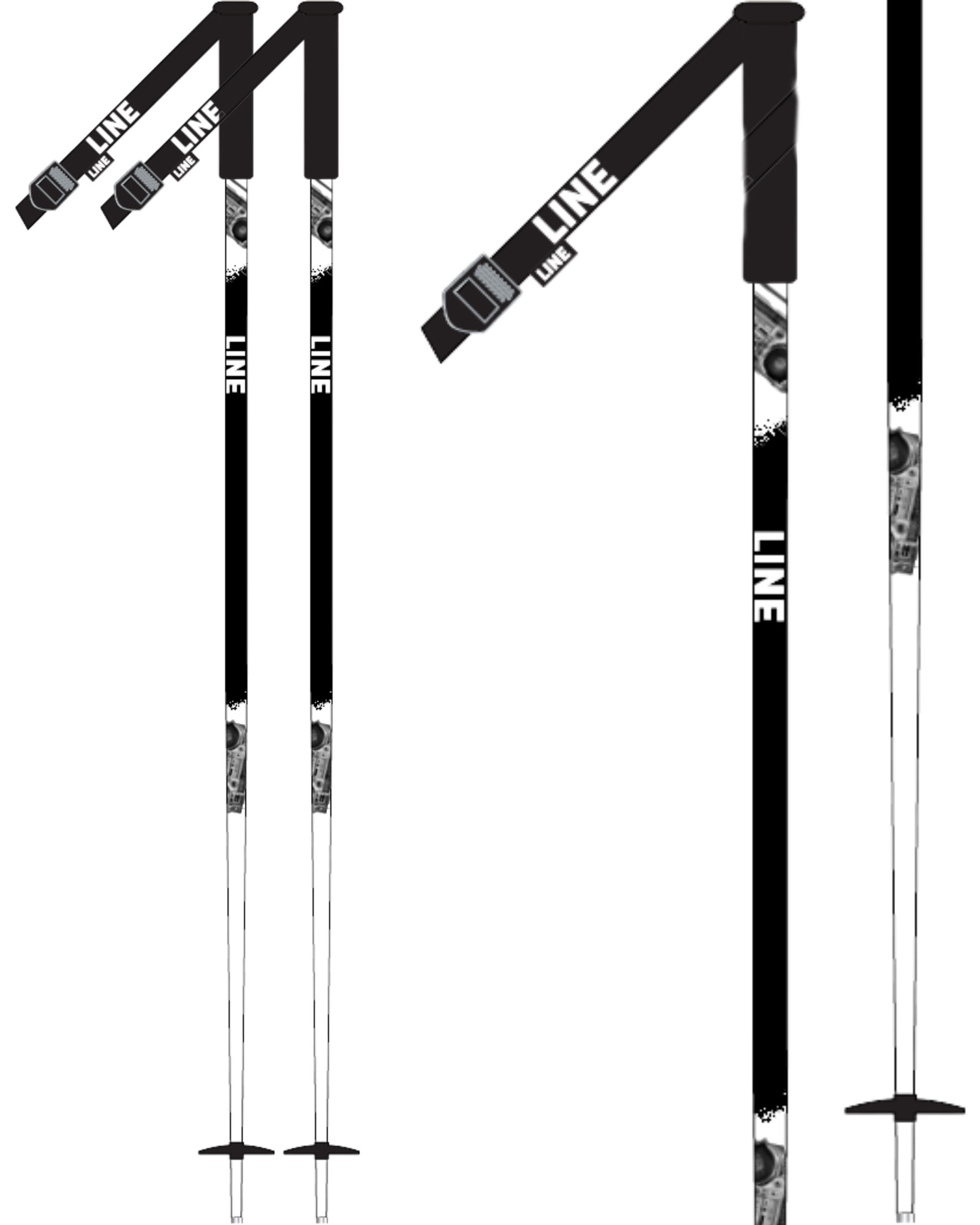 Line Tac Men’s Ski Poles 90cm
