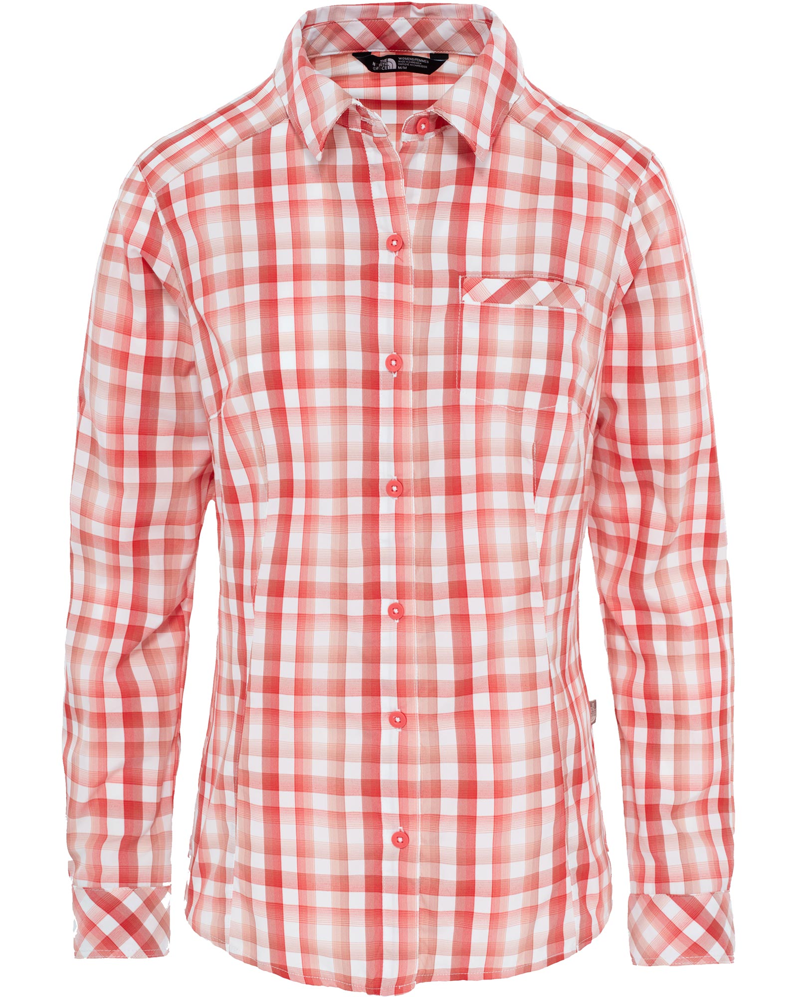 The North Face Zion Women’s Long Sleeve Shirt - Cayenne Red Plaid M