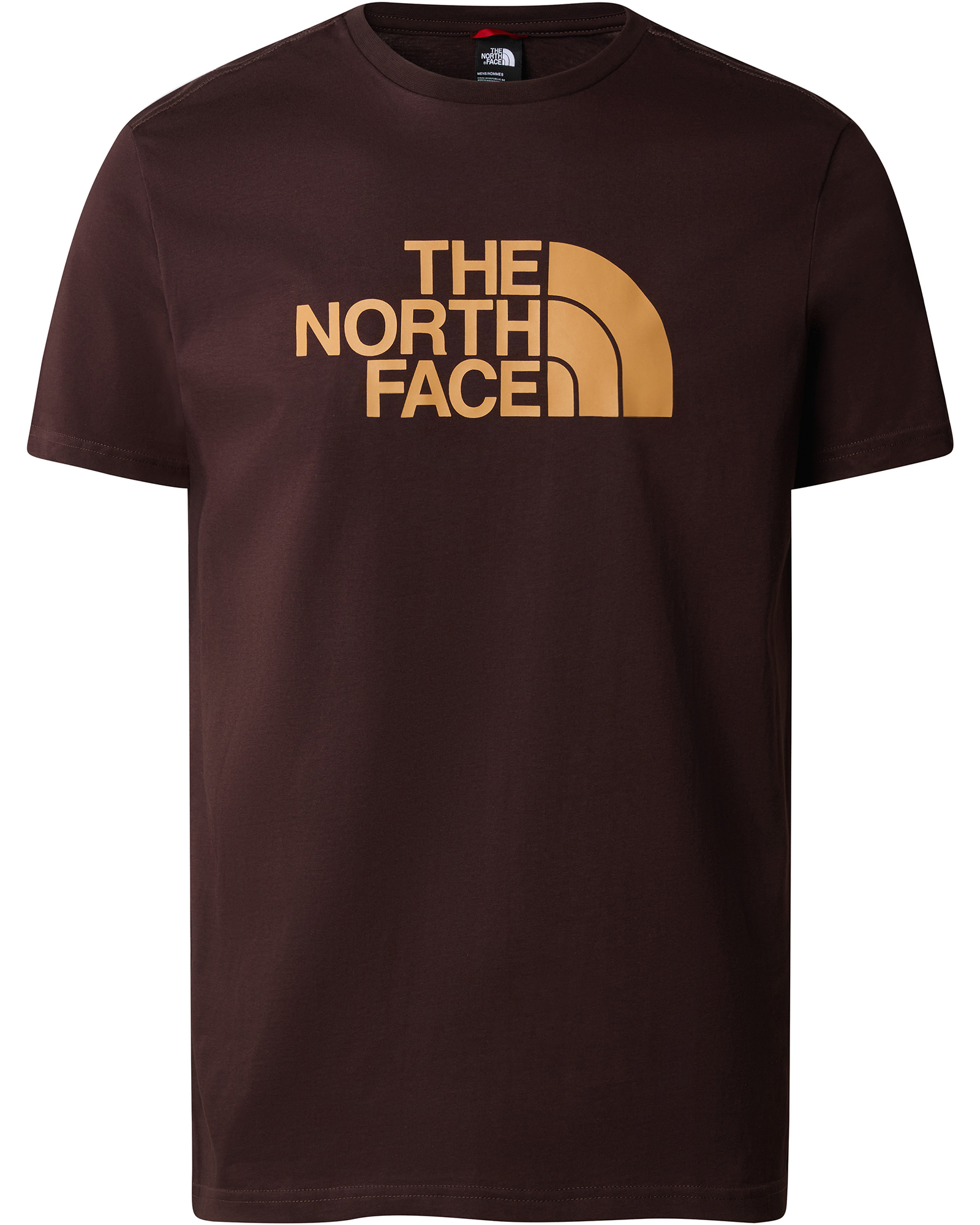The North Face Easy Men’s T Shirt - Coal Brown-Almond Butter XS