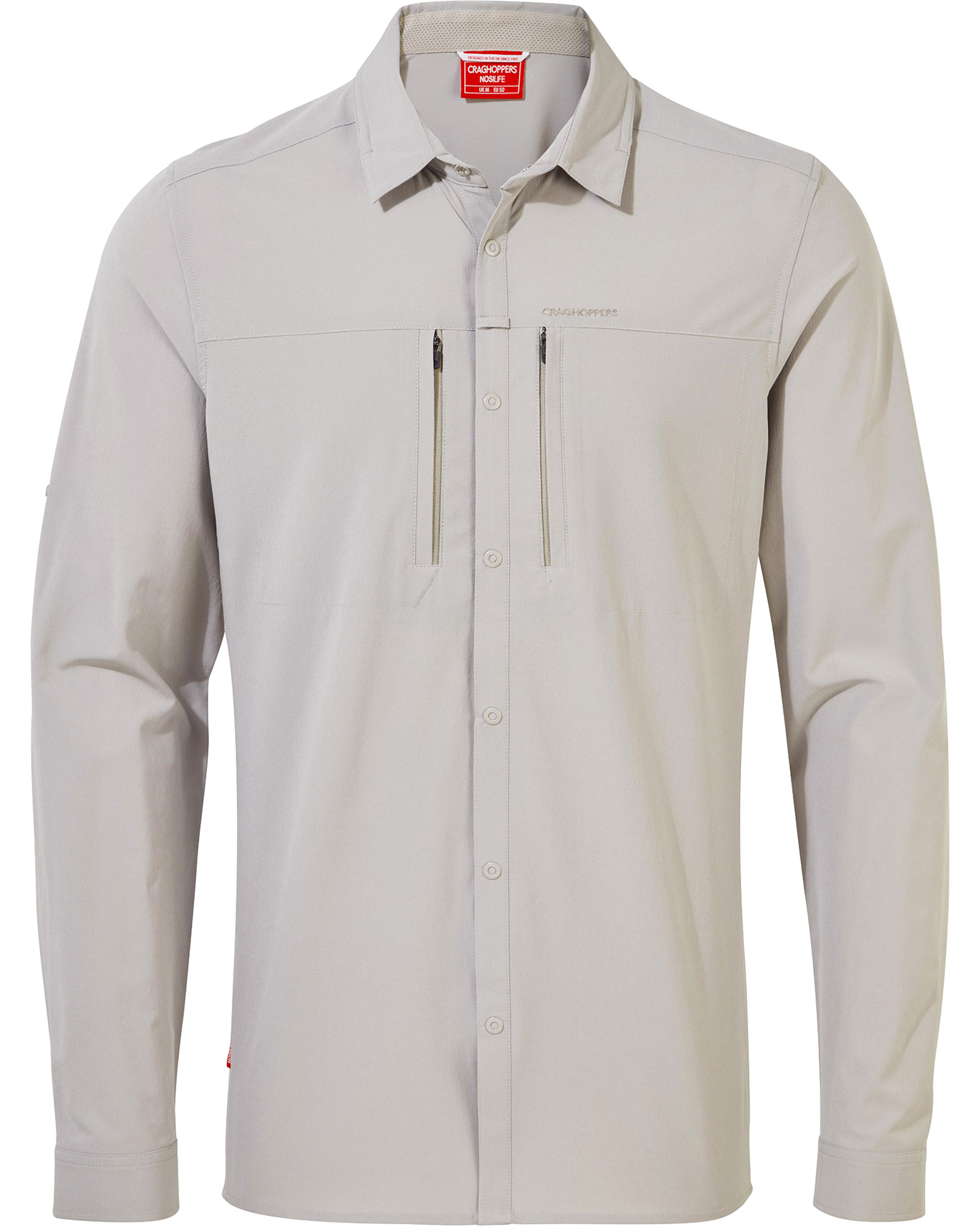 Craghoppers Men’s NosiLife Pro Long Sleeve Shirt - Parchment XL