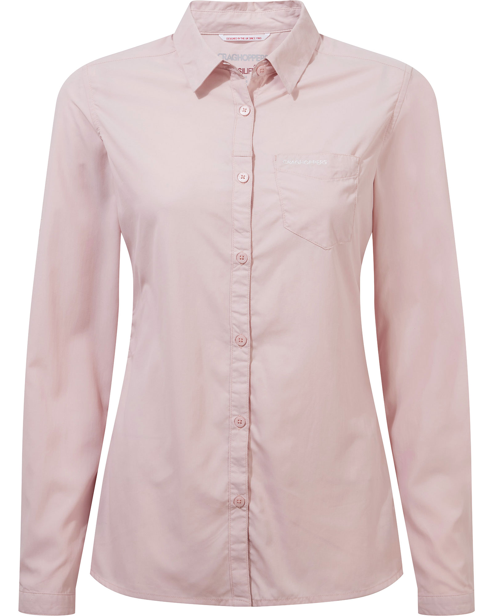 Craghoppers NosiLife Long Sleeve Bardo Women’s Shirt - Pink Clay 16