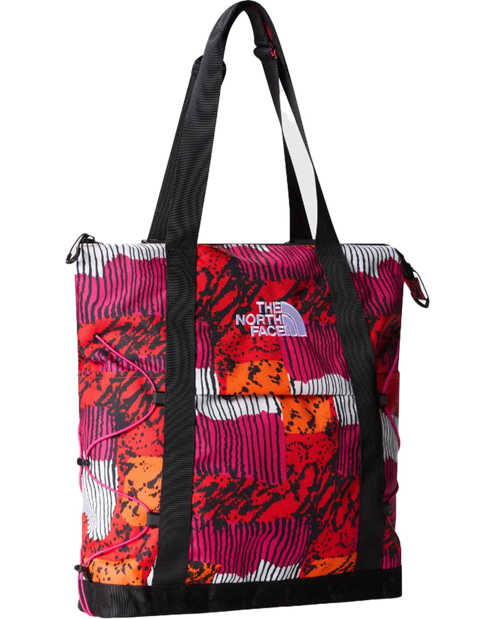 The North Face Borealis Tote - Fiery Red Dip Dye Large Print/TNF Black