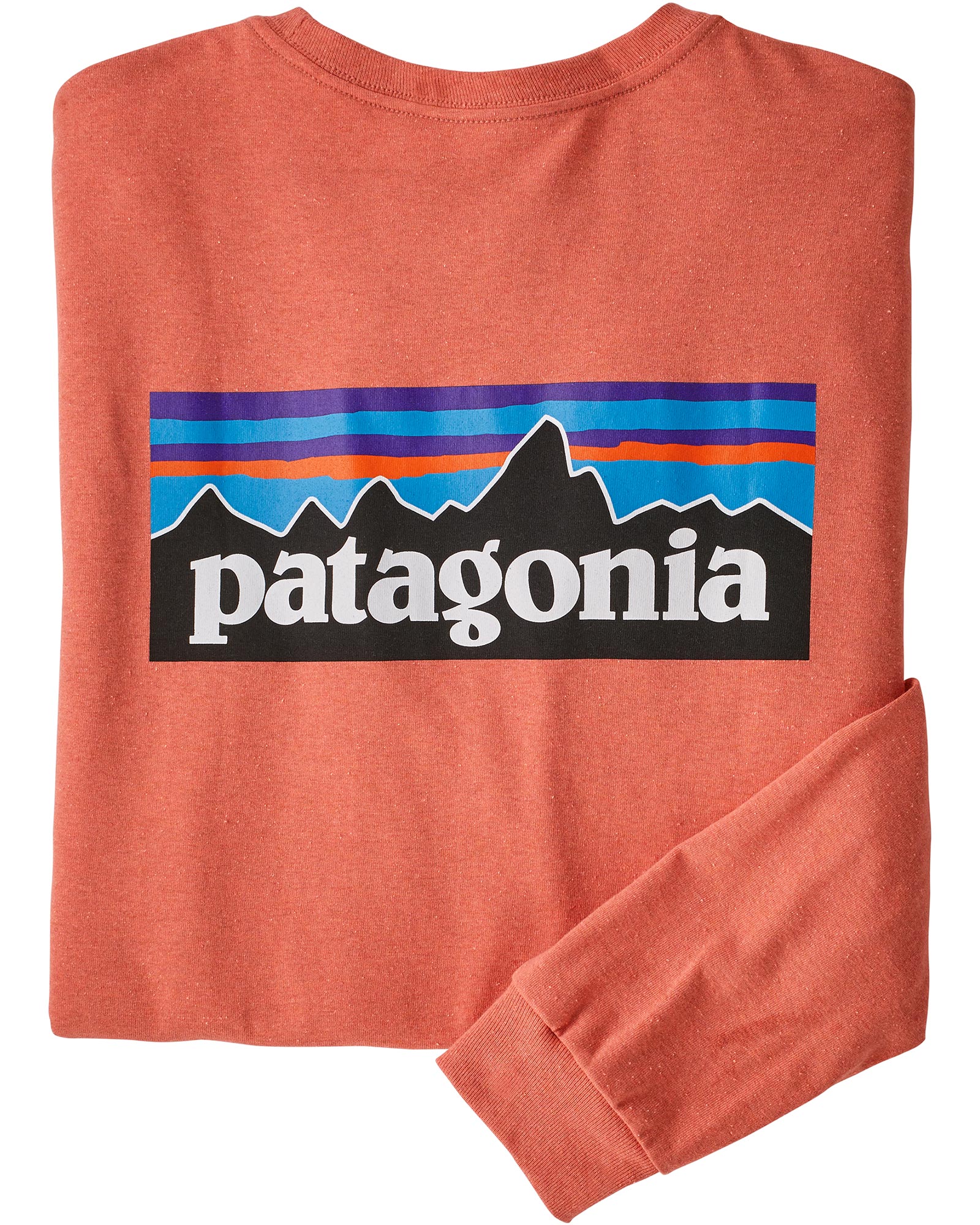 Patagonia P6 Logo Men’s Long Sleeve Responsibili Tee - Quartz Coral L