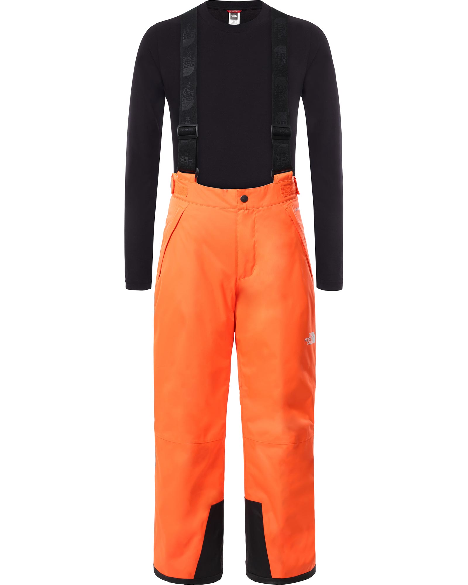 The North Face Snowquest Suspender Kids’ Pants - Power Orange XS