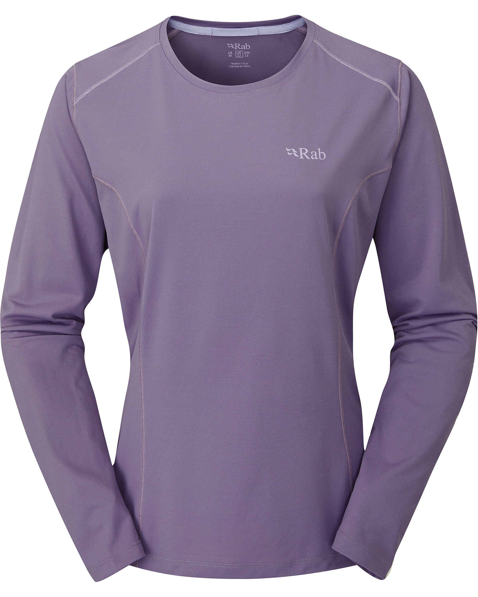 Rab Force Women’s Long Sleeve T Shirt - Purple Sage 10
