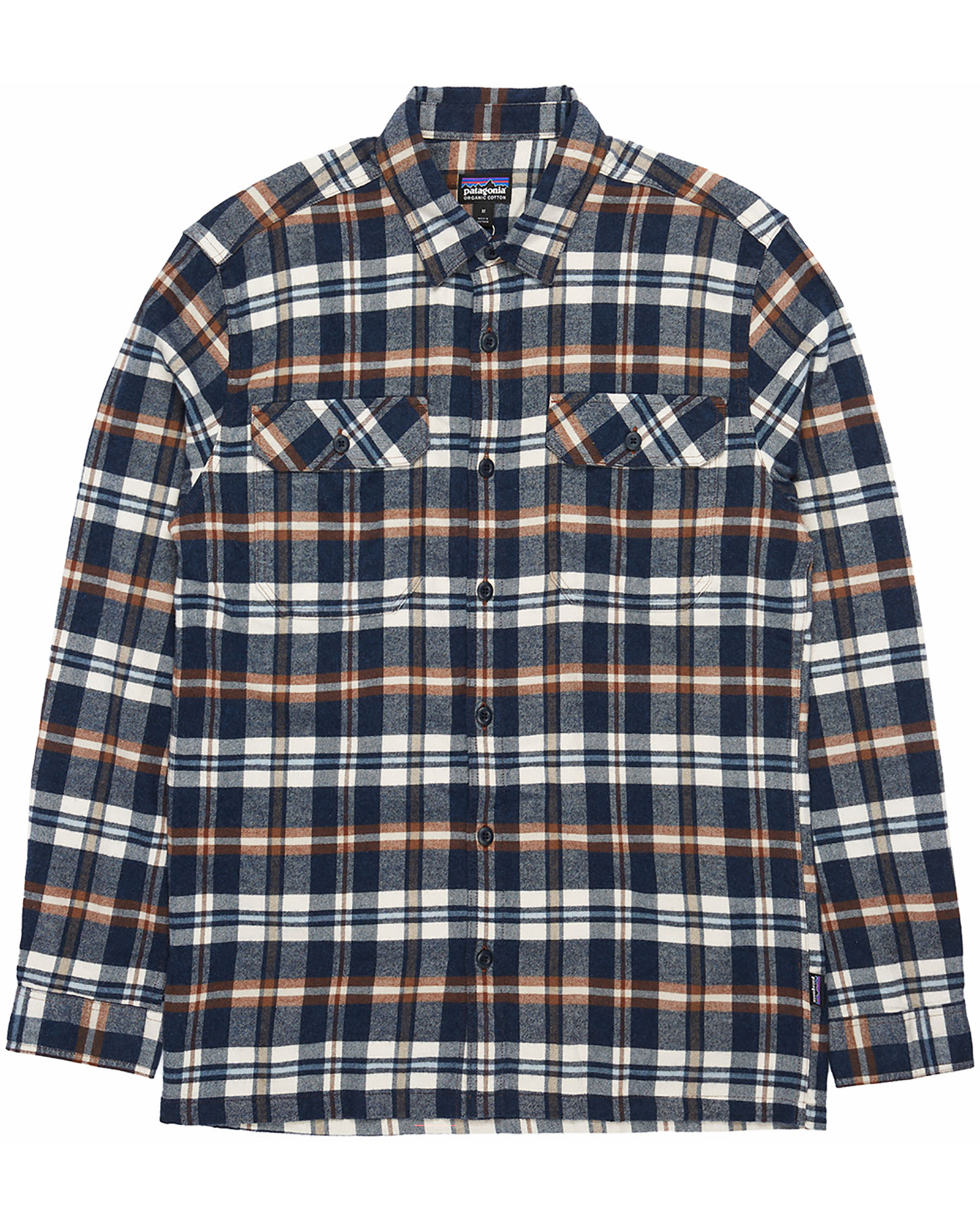 Patagonia Men’s Organic Long Sleeve Flannel Shirt - Brisk/Dolomite Blue S