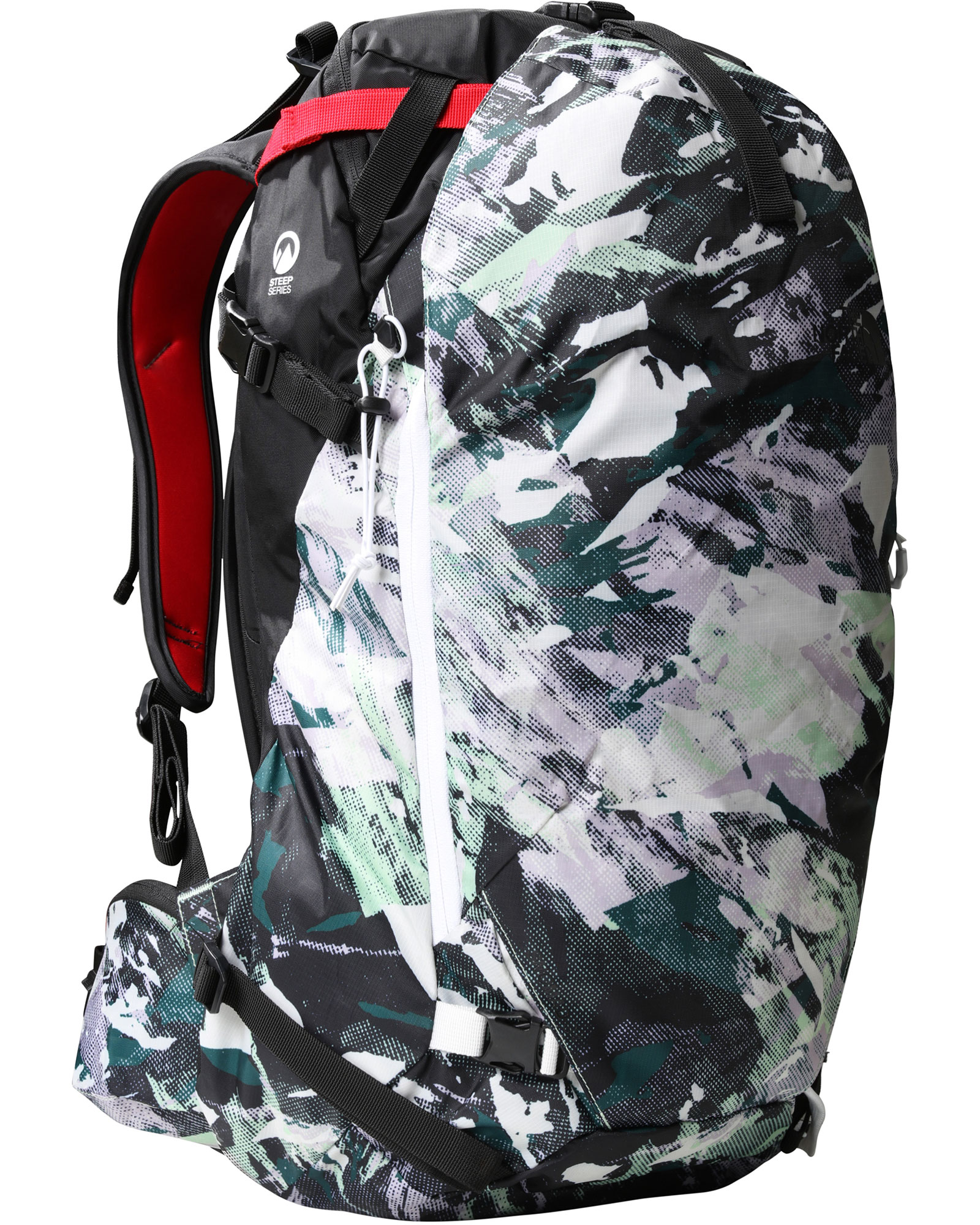 The North Face Snomad 34 Backpack - Patina Green Summit Mountainscape Print/Tnf Black S/M