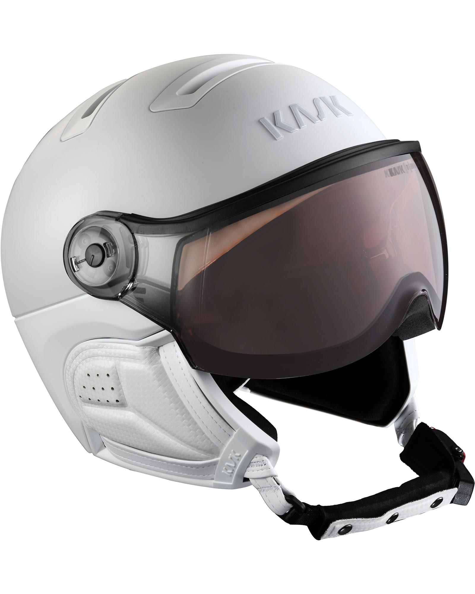 KASK Class Shadow Helmet - Matte White/Silver Visor S
