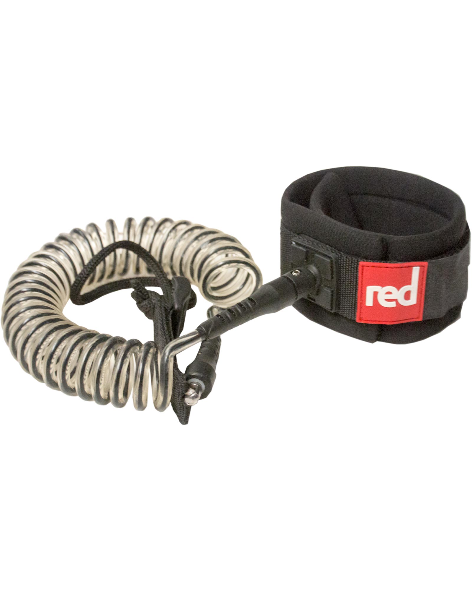 Red Coiled Leash 8ft