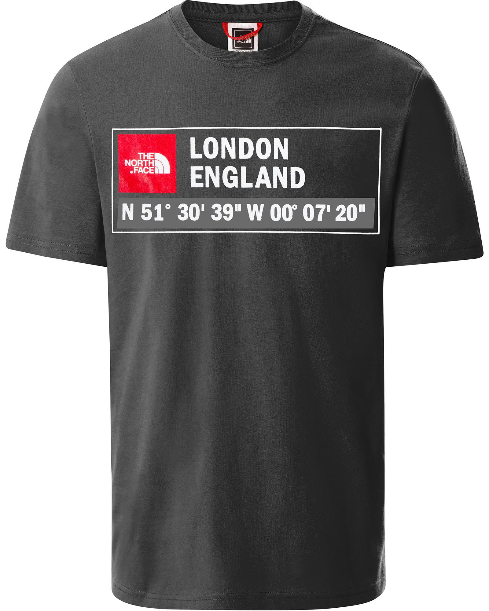 The North Face London GPS Logo Men’s T Shirt - Heather grey S